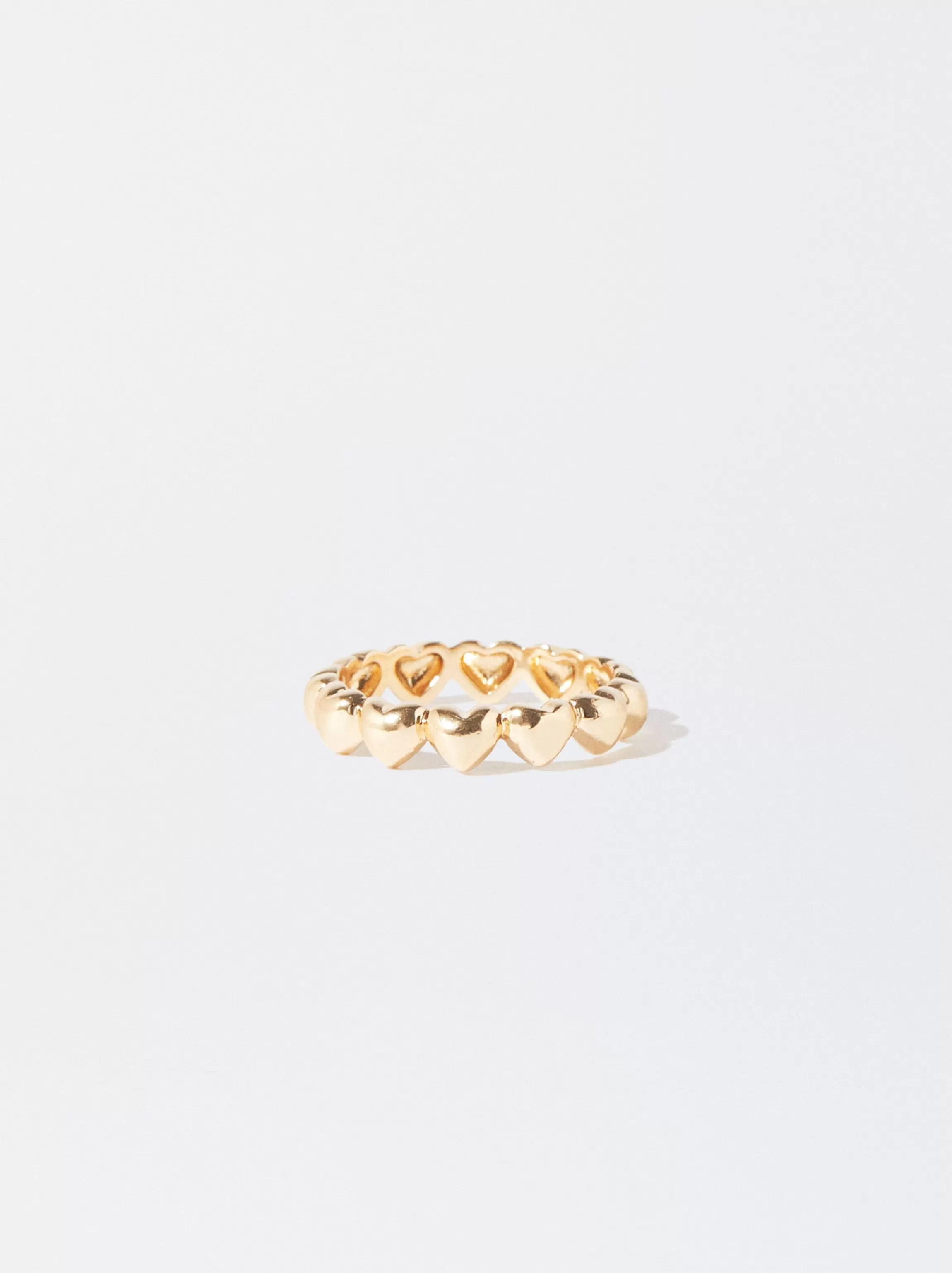 Mujer PARFOIS Bisutería Delicada | Anillos*Anillo Con Corazones Dorado