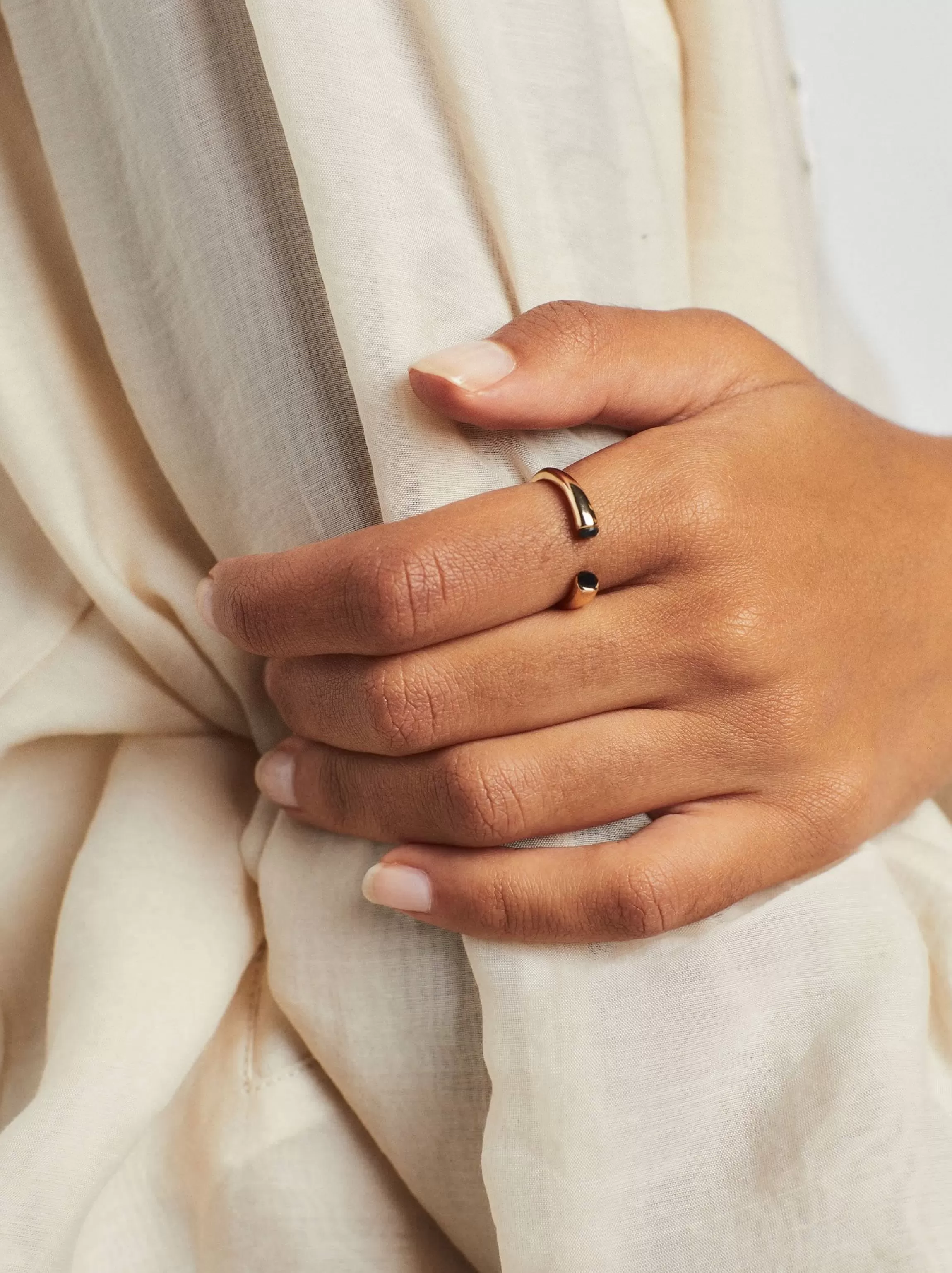 Mujer PARFOIS Anillos*Anillo Con Cristales Negro