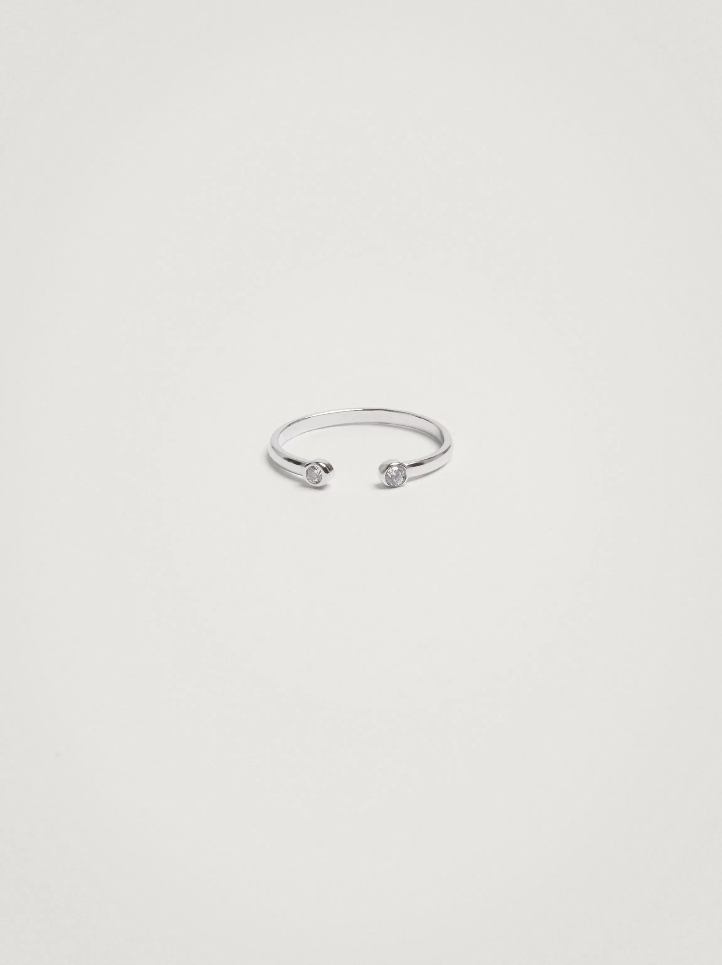 Mujer PARFOIS Básicos*Anillo De Plata 925 Con Circonitas Plateado