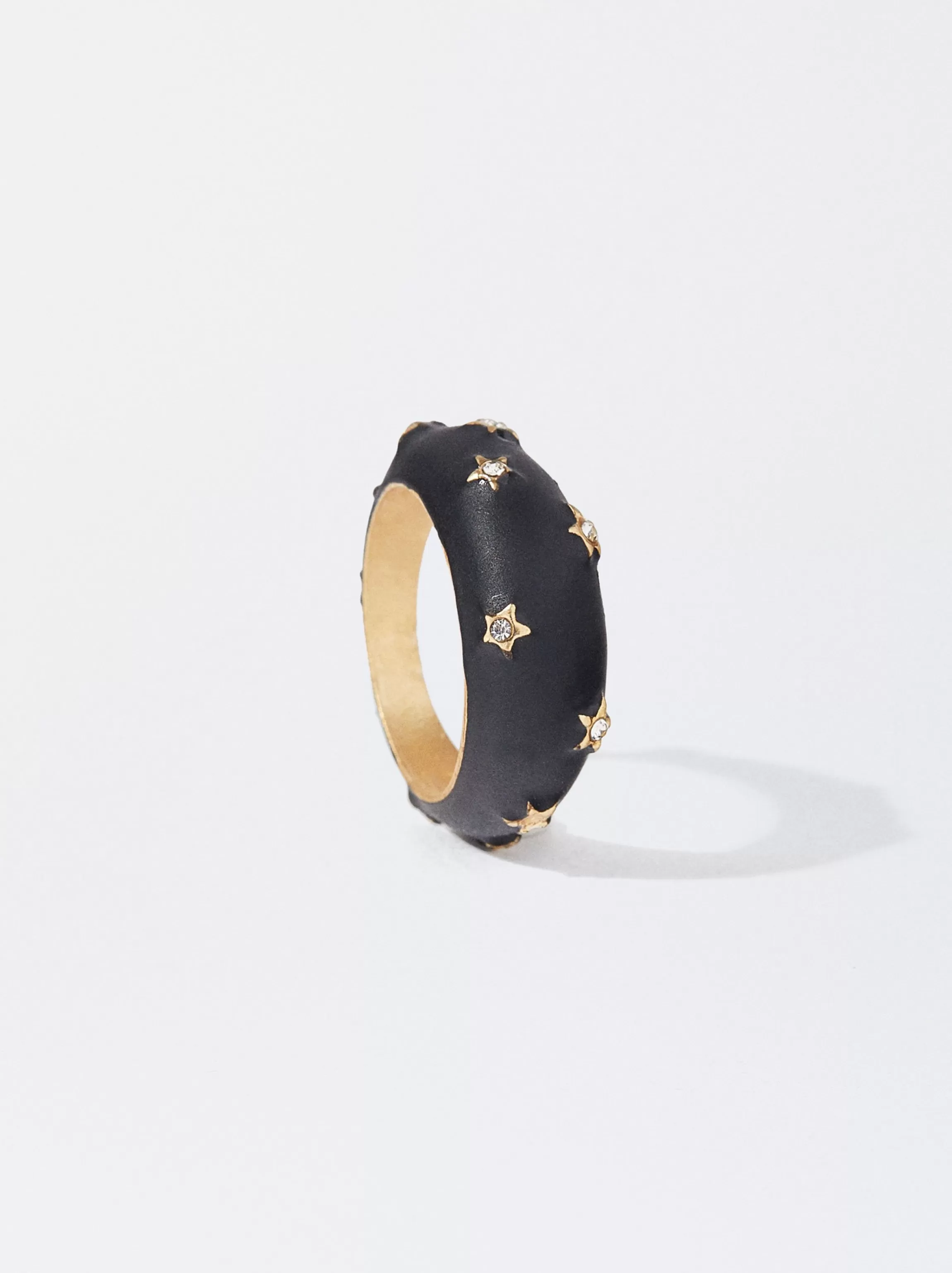 Mujer PARFOIS Anillos*Anillo Estrellas Con Cristal Negro