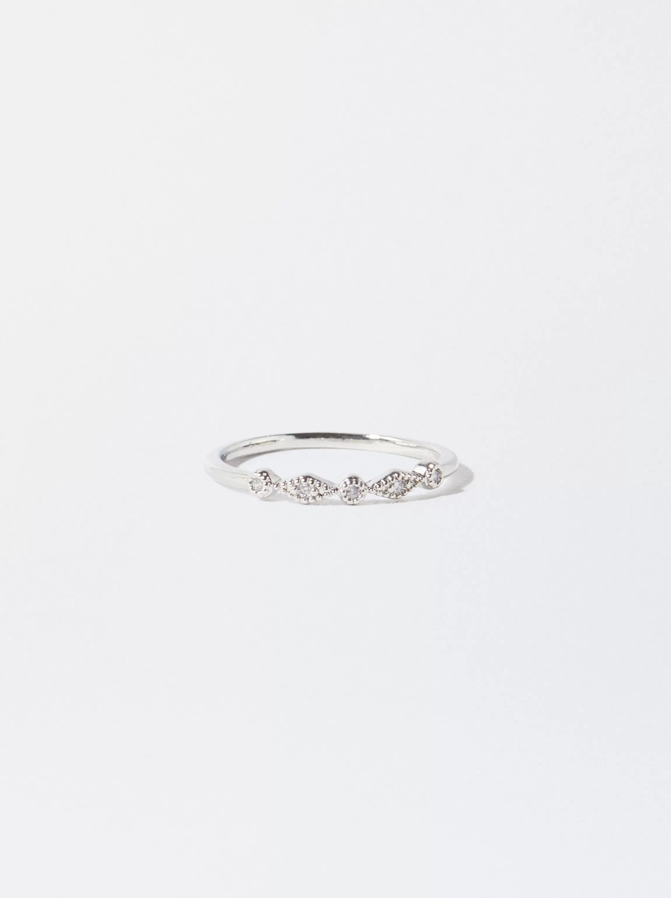 Mujer PARFOIS Bisutería Delicada | Anillos*Anillo Con Circonitas Plateado