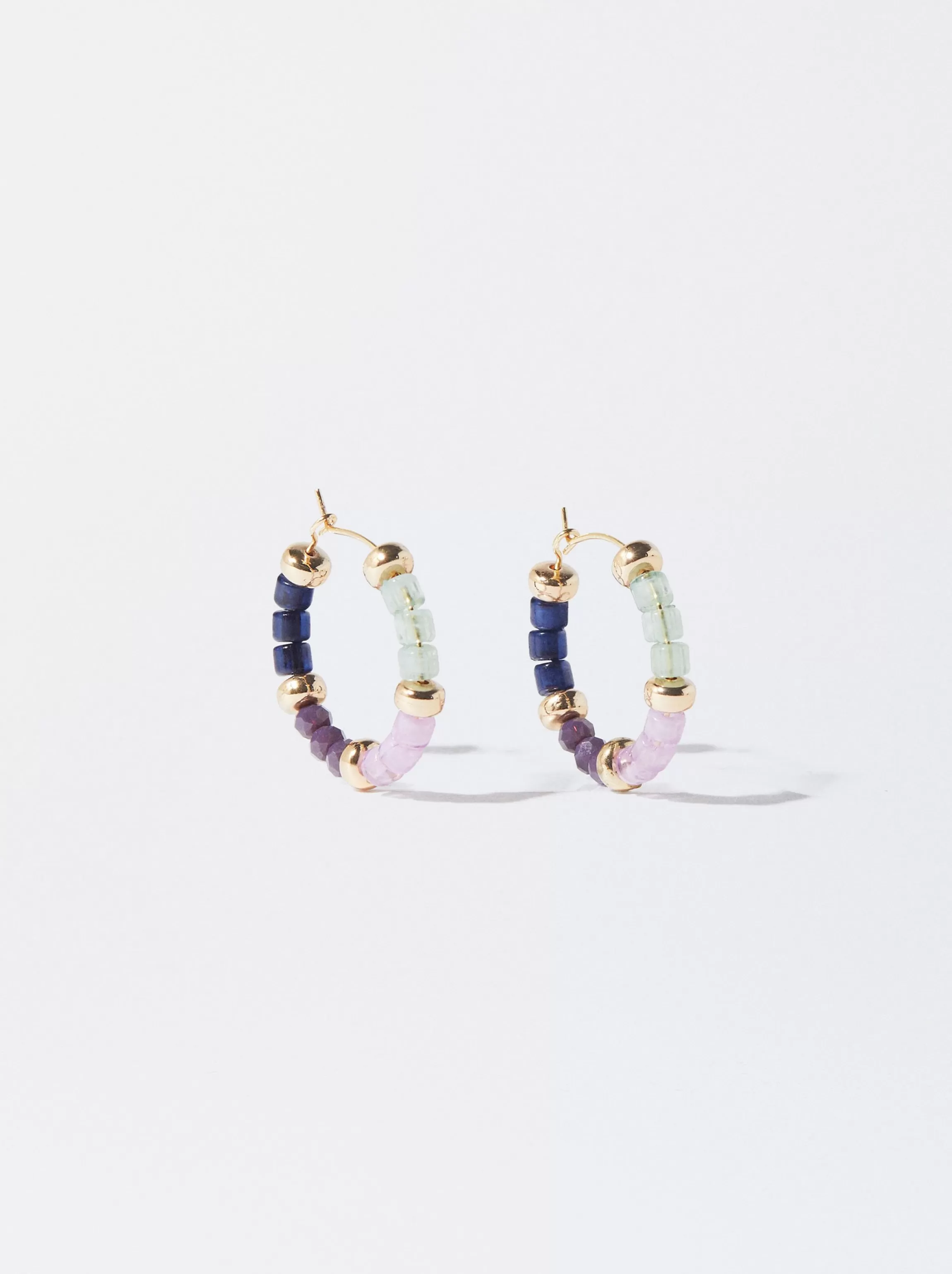 Mujer PARFOIS Pendientes de aro | Pendientes cortos*Aros Multicolor Con Piedra Multicor