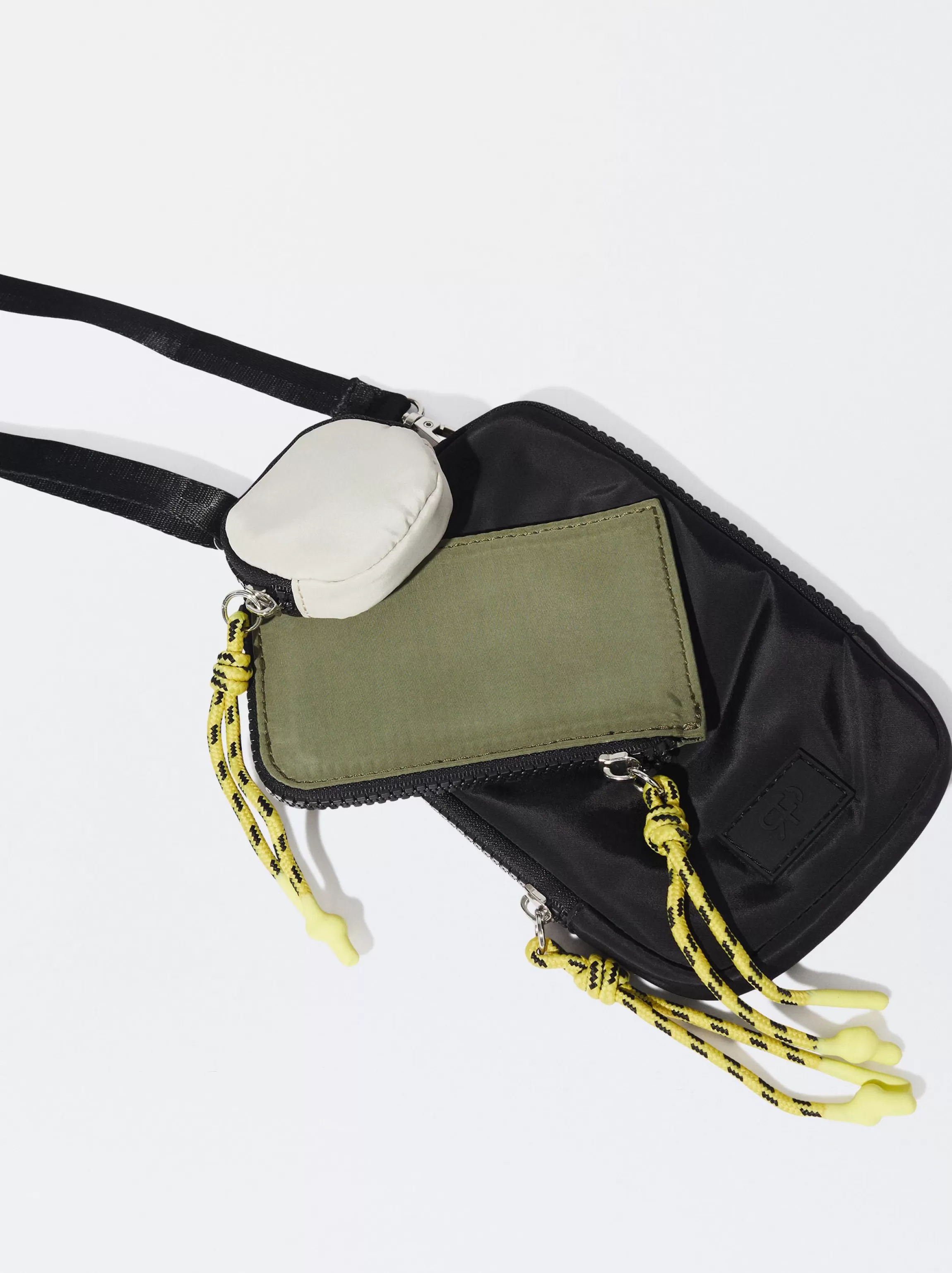 Mujer PARFOIS Accesorios Móvil | Fundas para Móvil | Básicos*Bolso Para Móvil De Nylon Negro