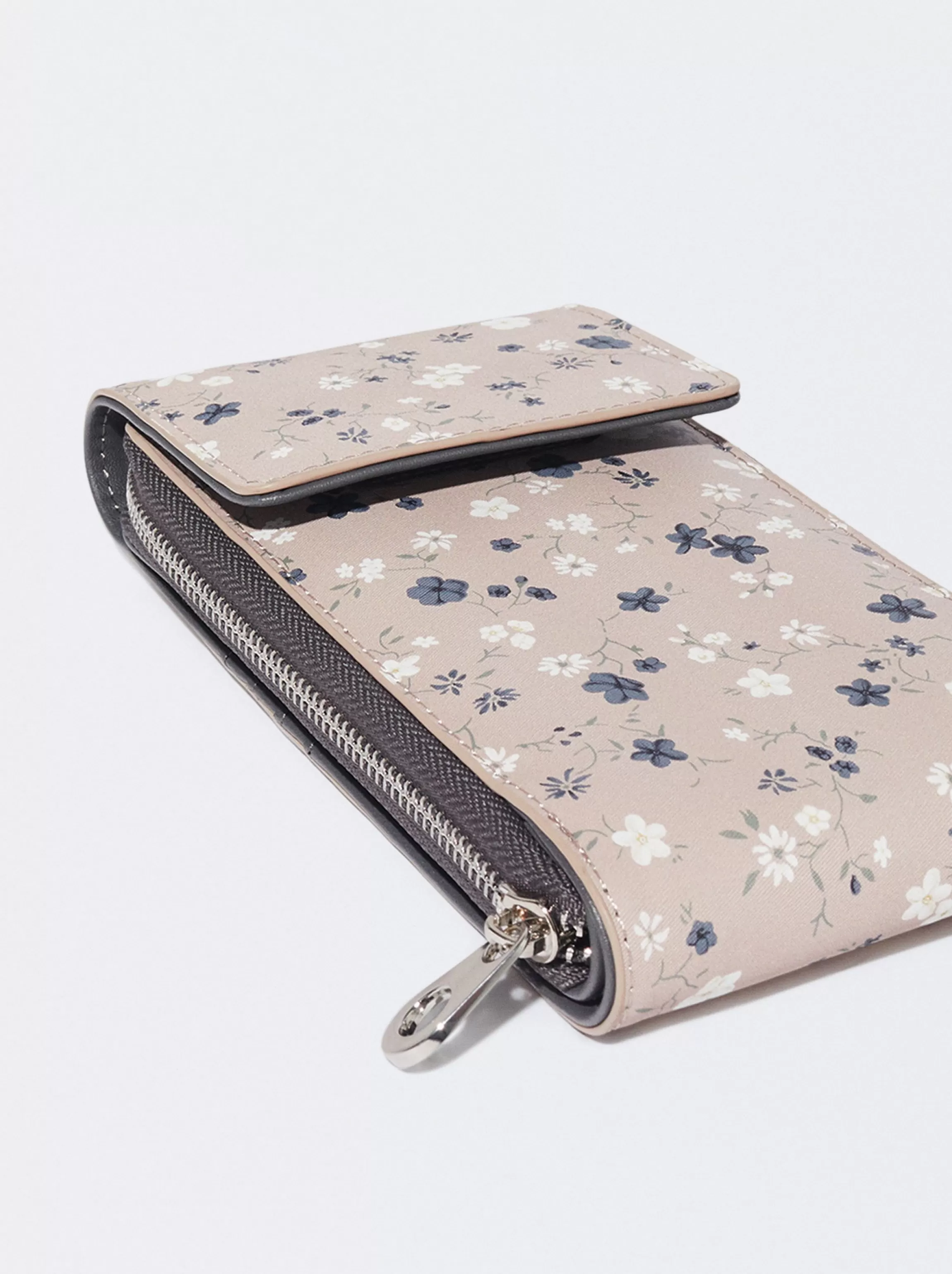 Mujer PARFOIS Accesorios Móvil | Fundas para Móvil*Bolso Para Móvil Estampado Floral Beige