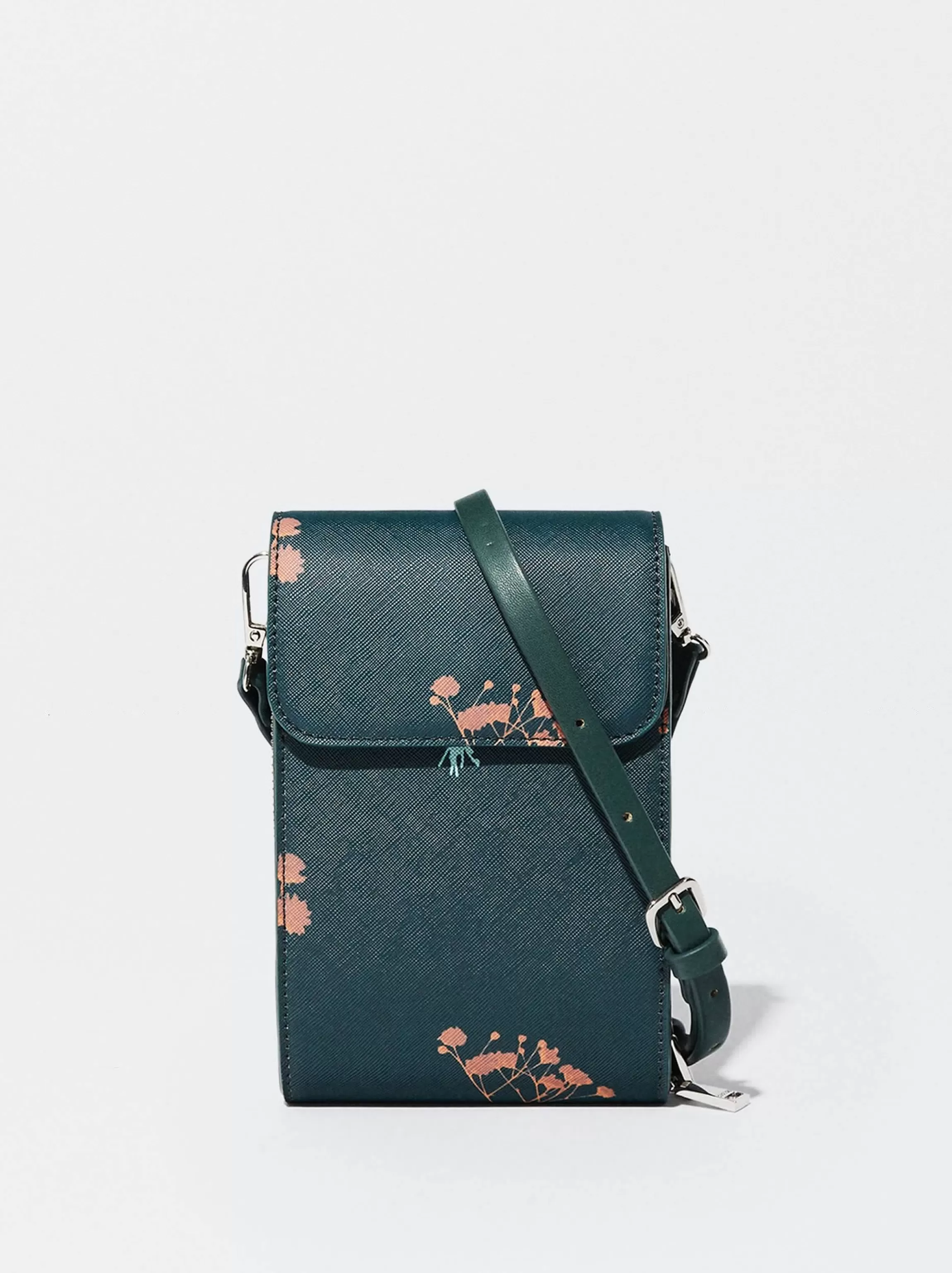 Mujer PARFOIS Accesorios Móvil | Fundas para Móvil*Bolso Para Móvil Estampado Floral Verde