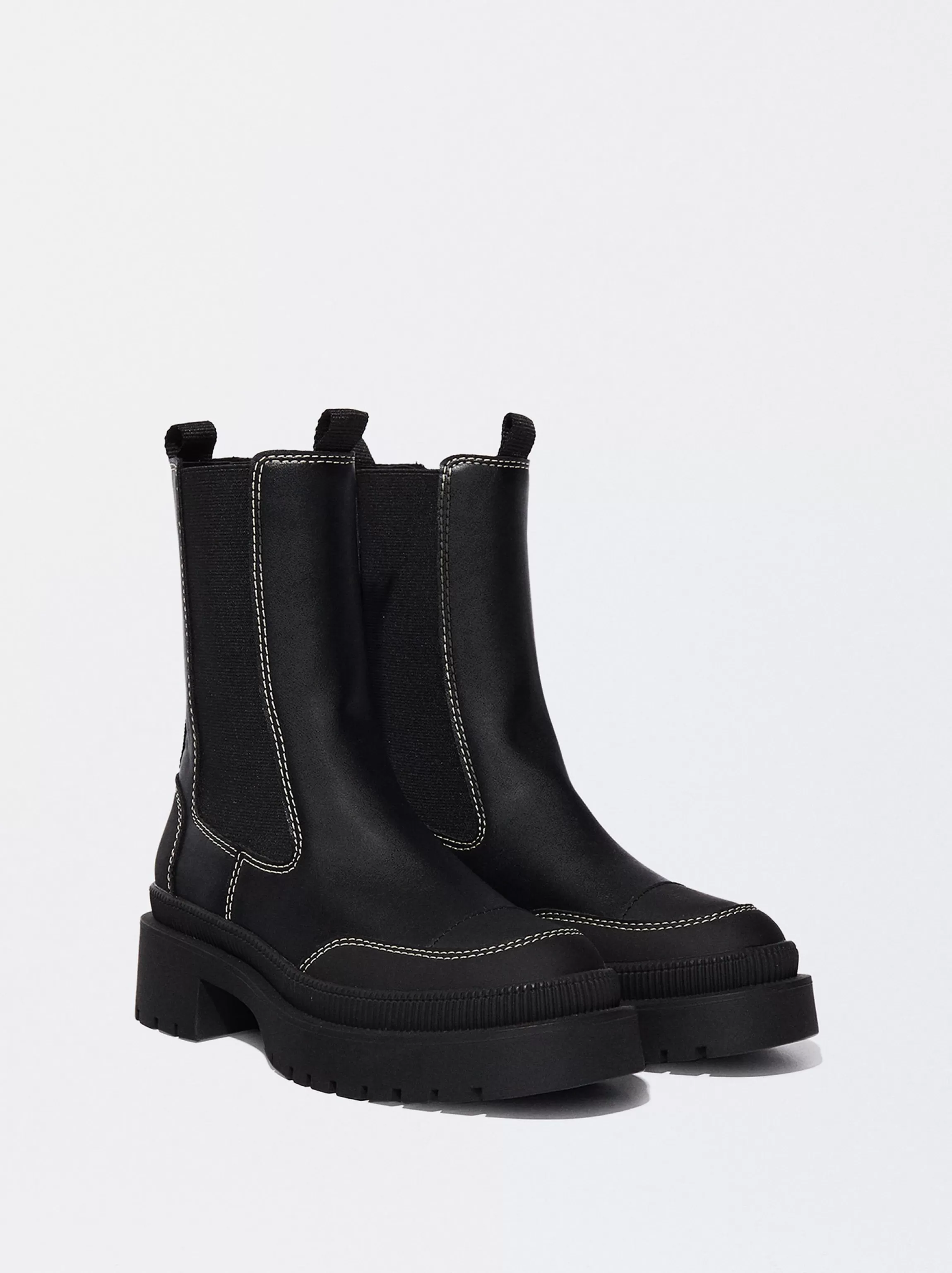 Mujer PARFOIS Botas y Botines*Botas Con Suela Track Negro