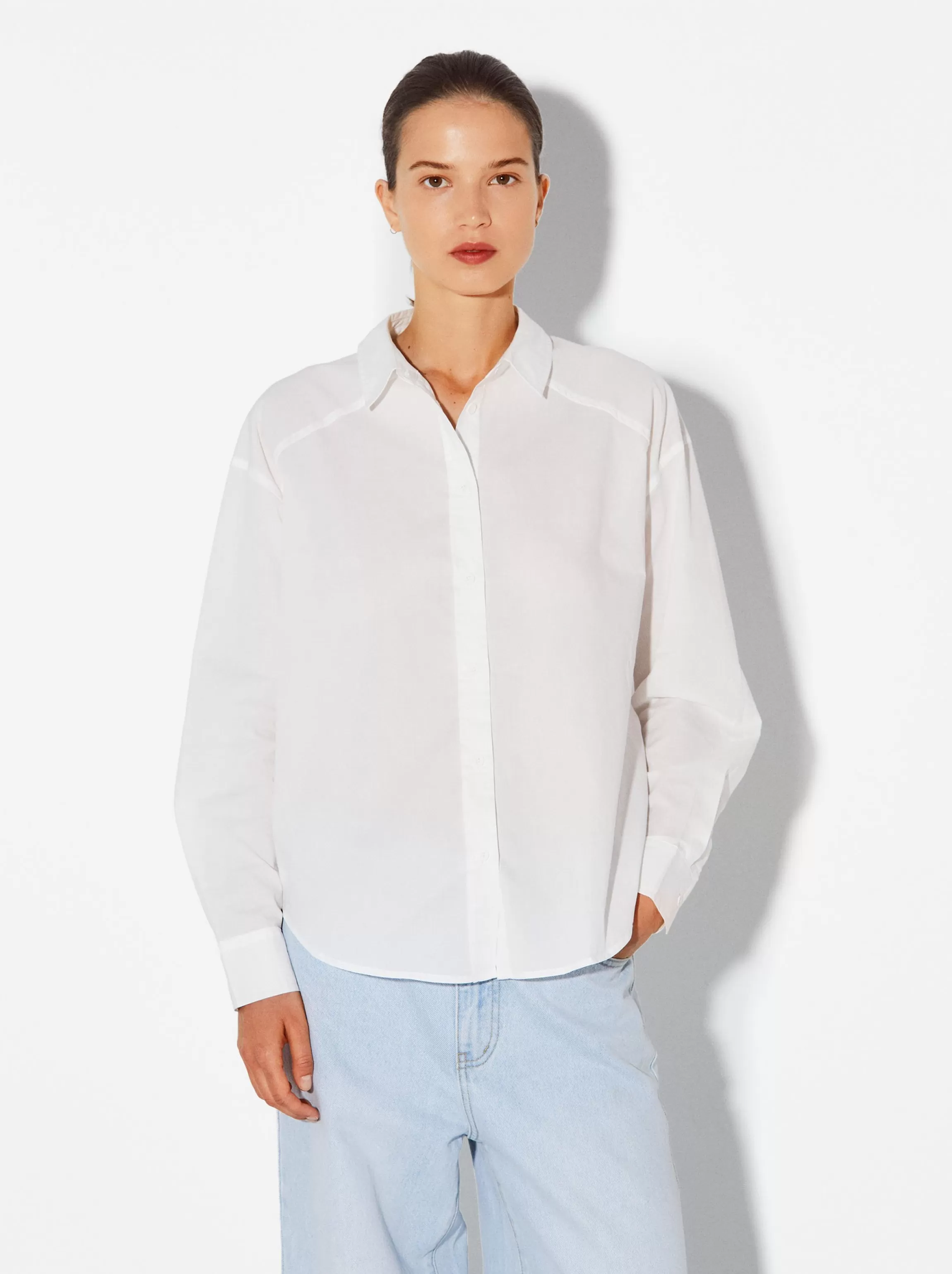 Mujer PARFOIS Básicos | Camisas*Camisa 100% Algodón Blanco