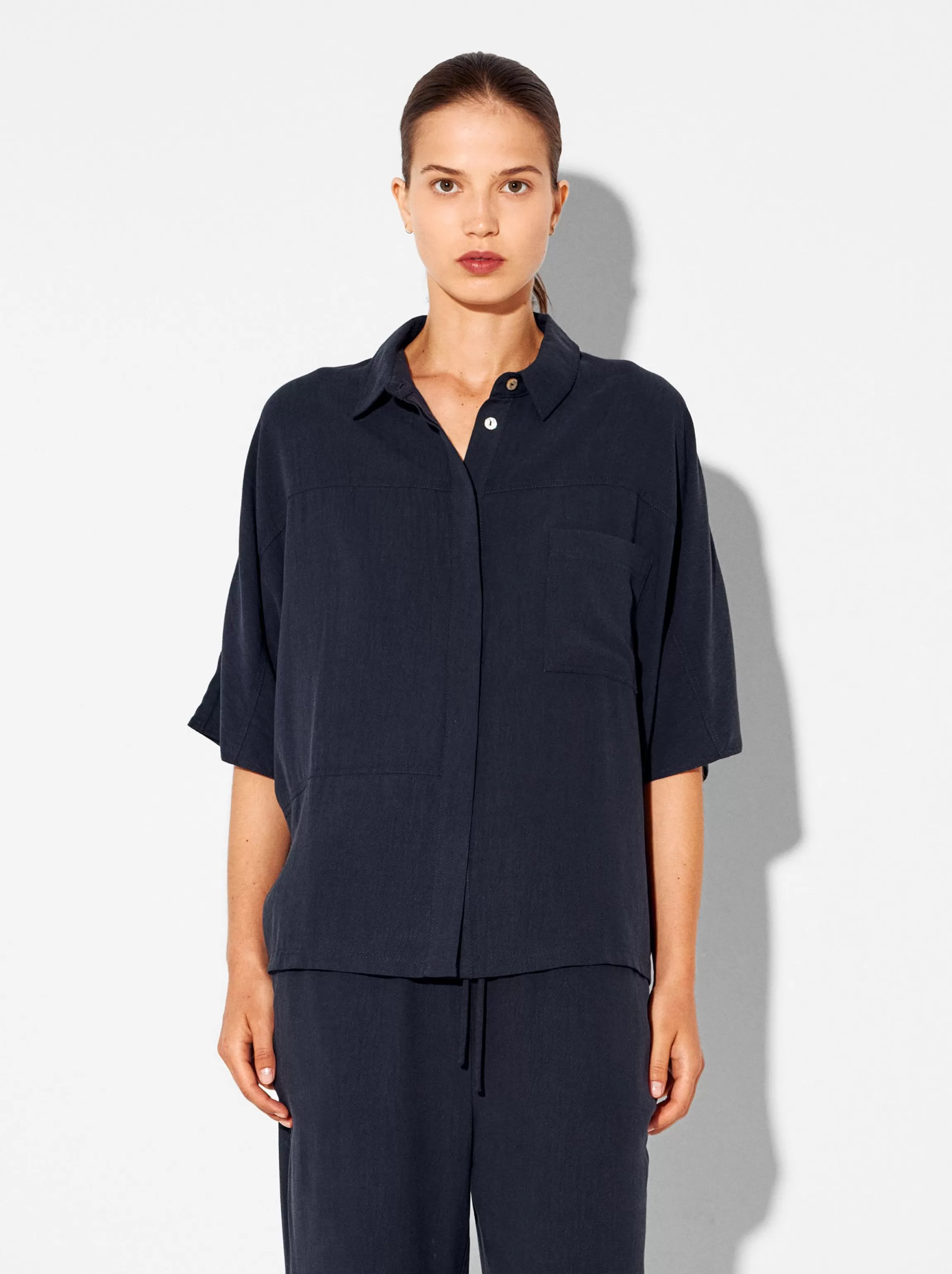 Mujer PARFOIS Básicos | Camisas*Camisa De Lyocell Azul