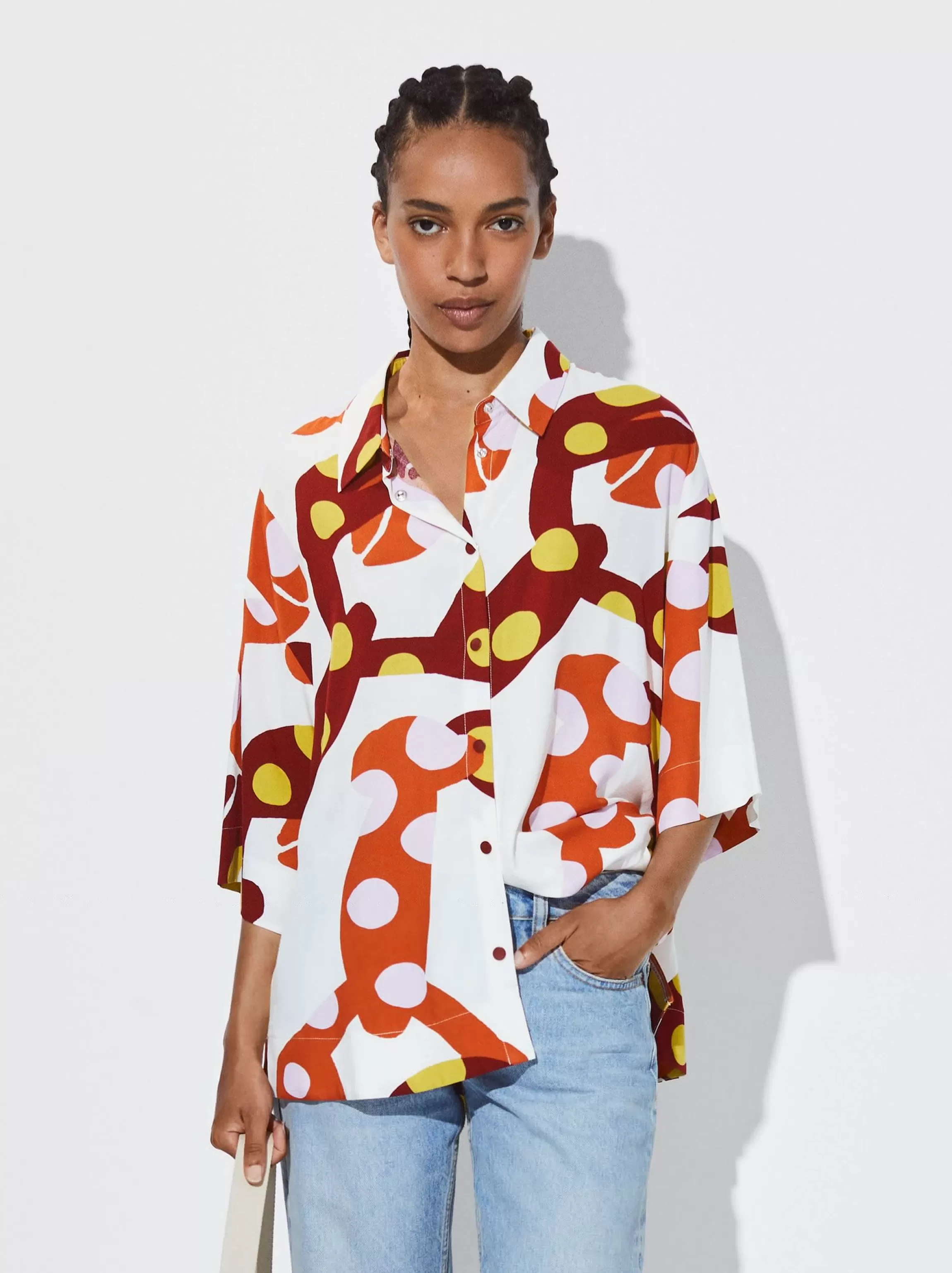 Mujer PARFOIS Camisas*Camisa Estampada Multicor