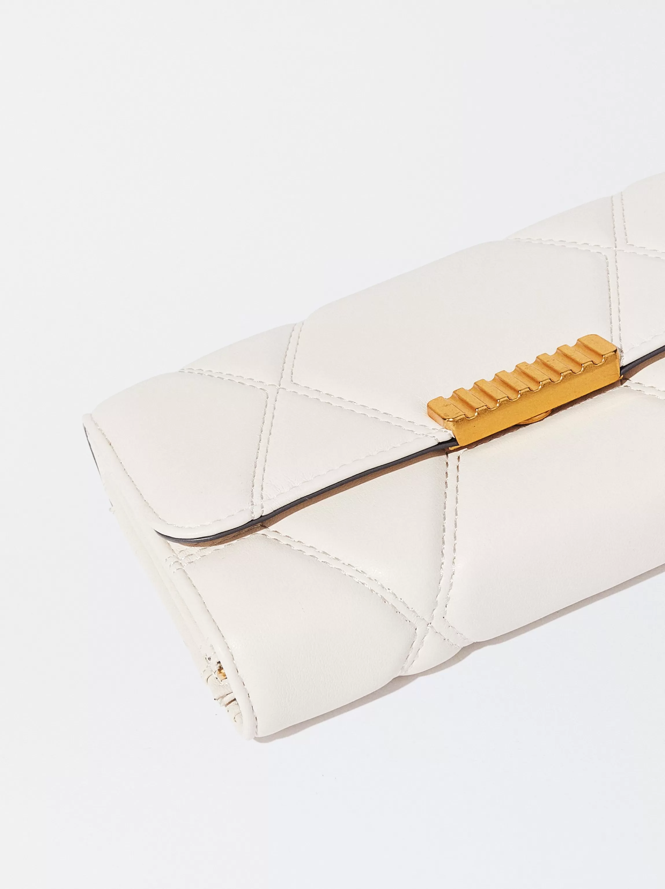 Mujer PARFOIS NEW Carteras*Cartera Acolchada Beige