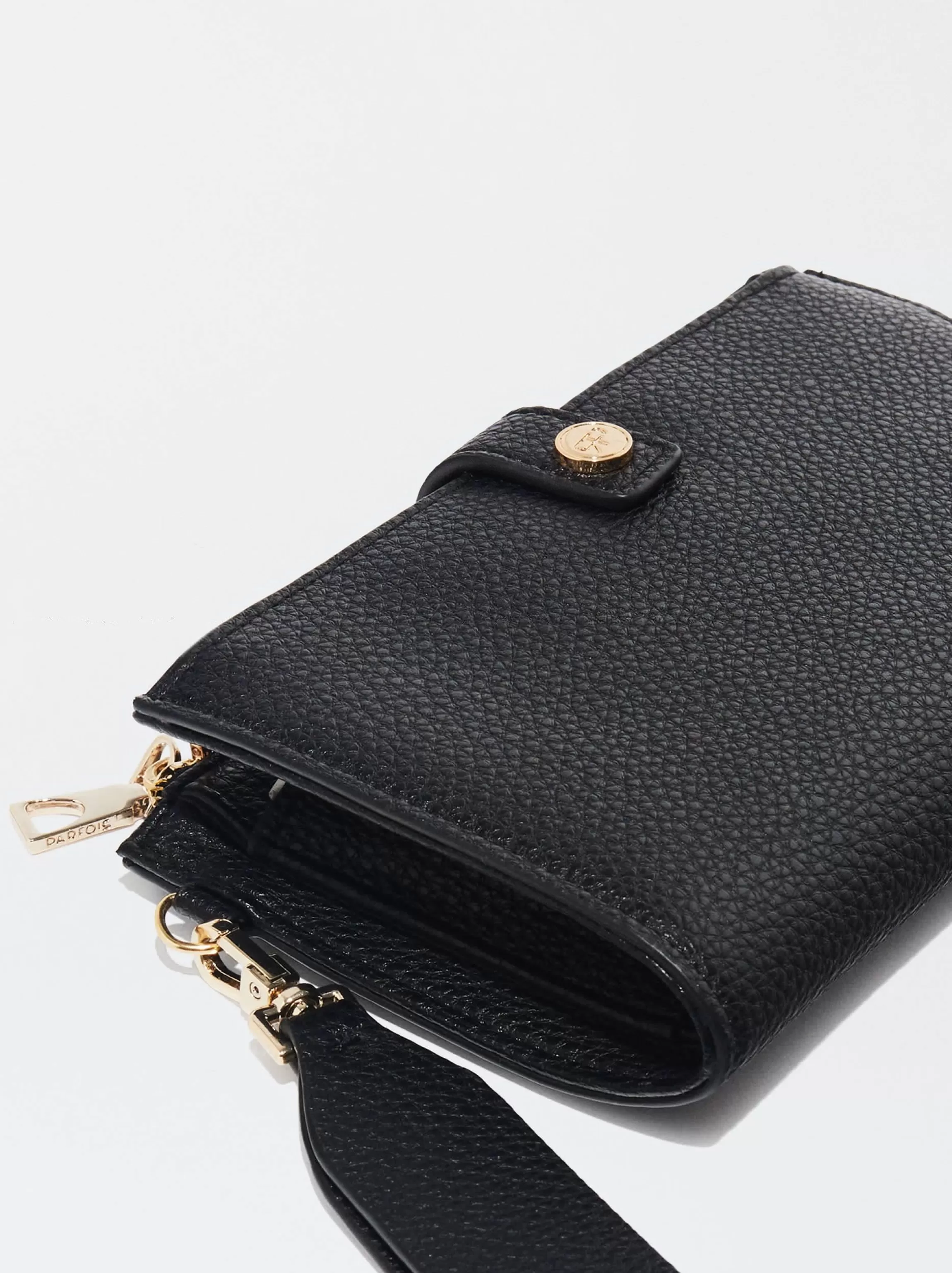 Mujer PARFOIS NEW Carteras*Cartera Con Asa De Mano Negro