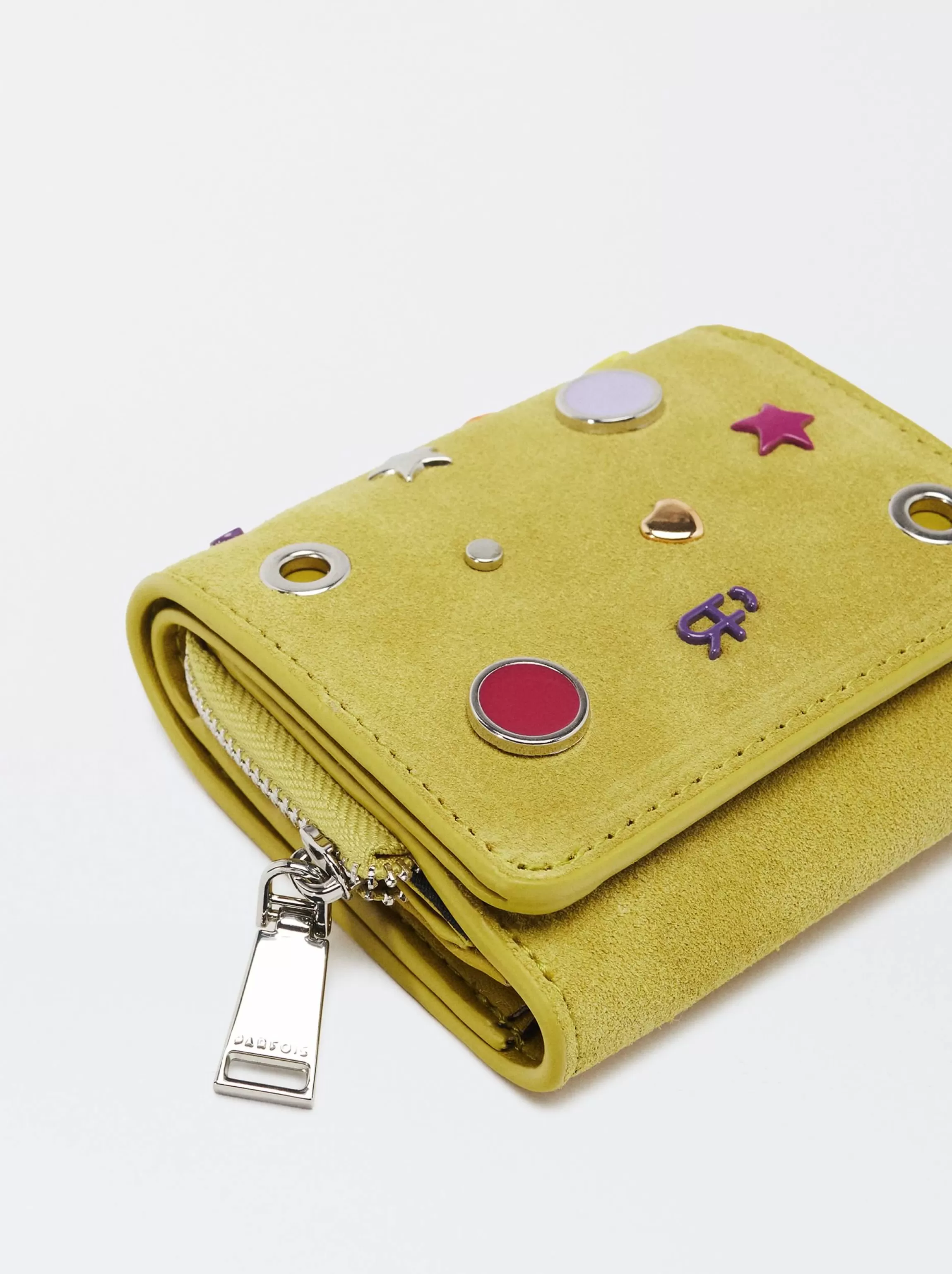 Mujer PARFOIS Monederos*Cartera En Serraje Amarillo