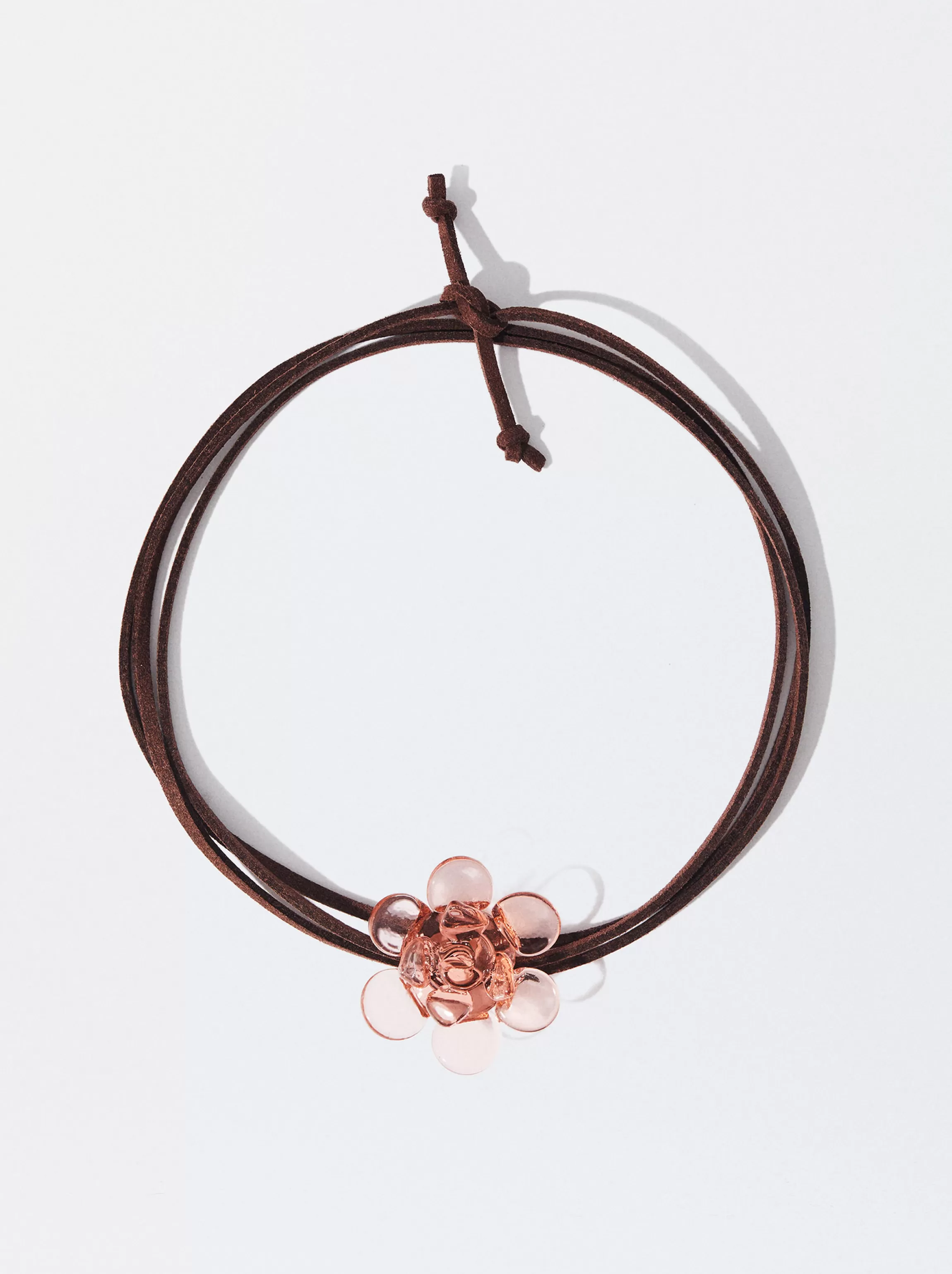 Mujer PARFOIS Collares cortos | Chokers*Chocker Piel Flor Cristal Rosa