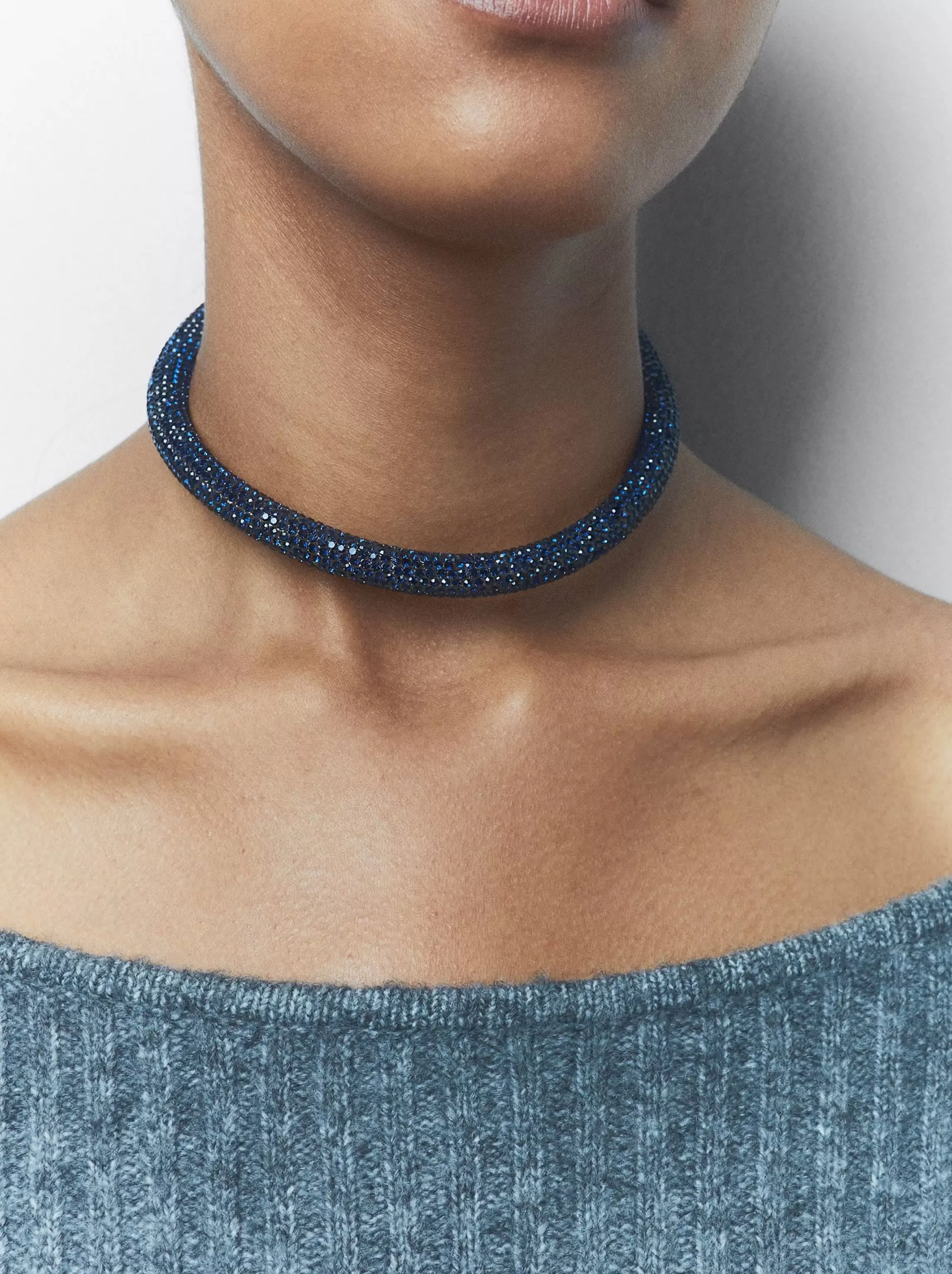 Mujer PARFOIS Collares cortos*Collar Con Cristales Azul