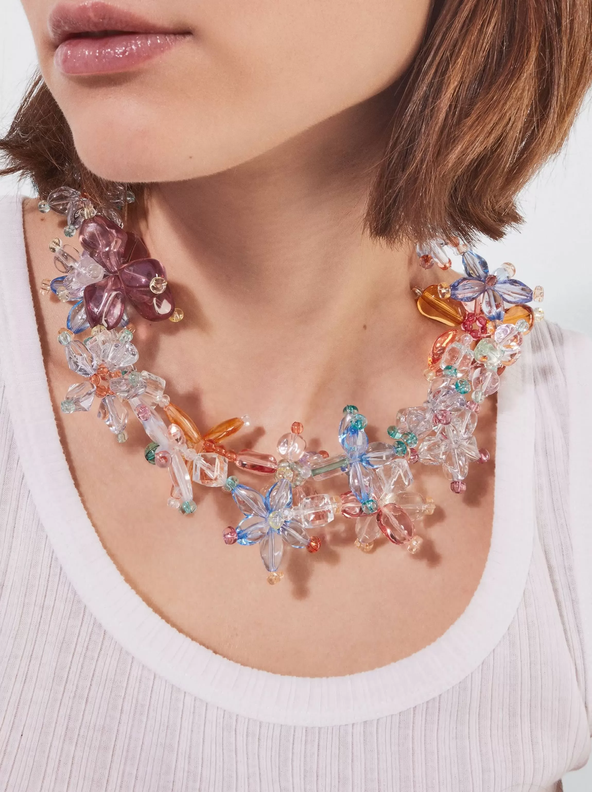 Mujer PARFOIS Trend Collection | Collares cortos*Collar Con Flores Multicor