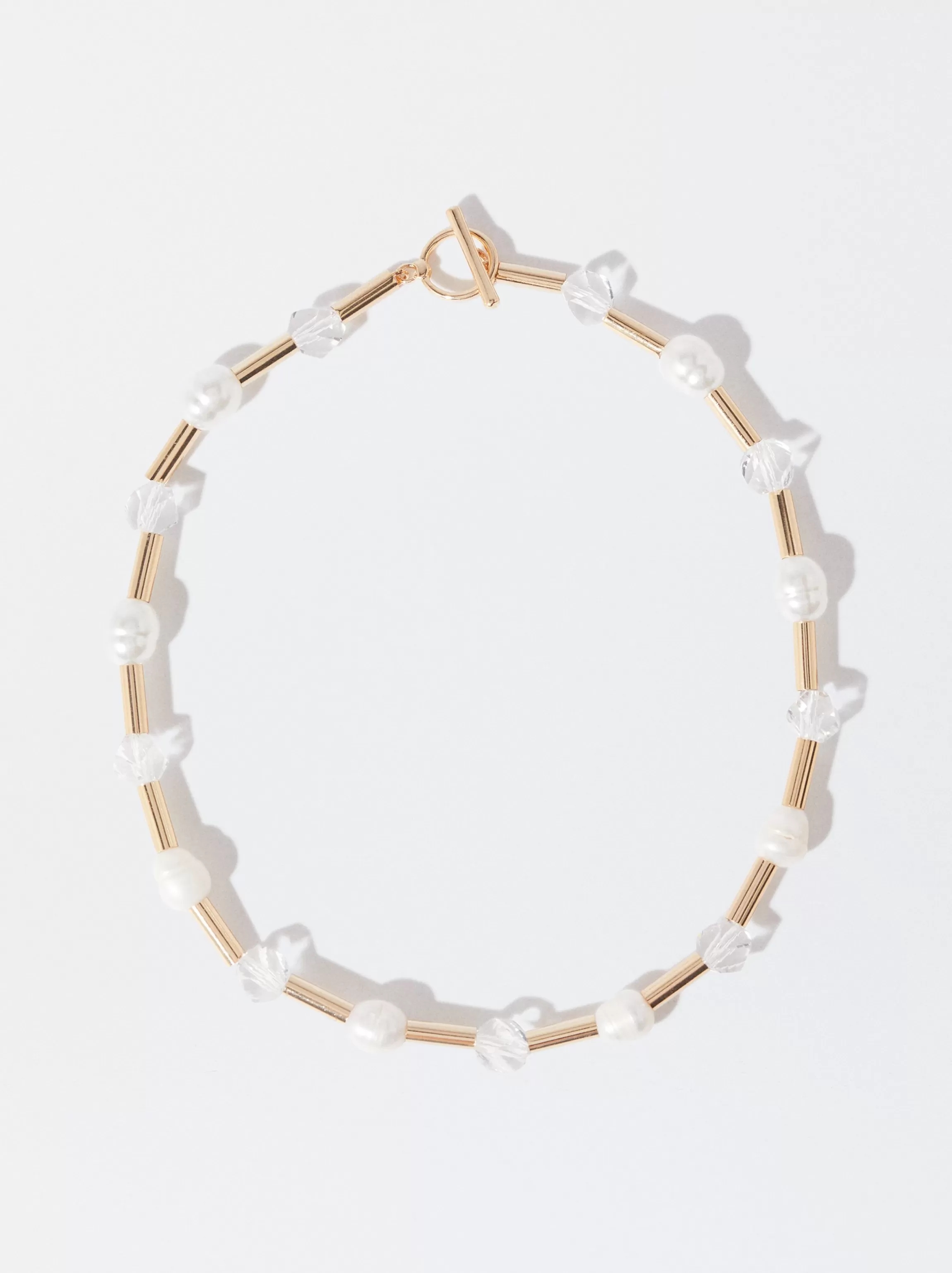 Mujer PARFOIS Collares cortos*Collar Con Perlas Blanco