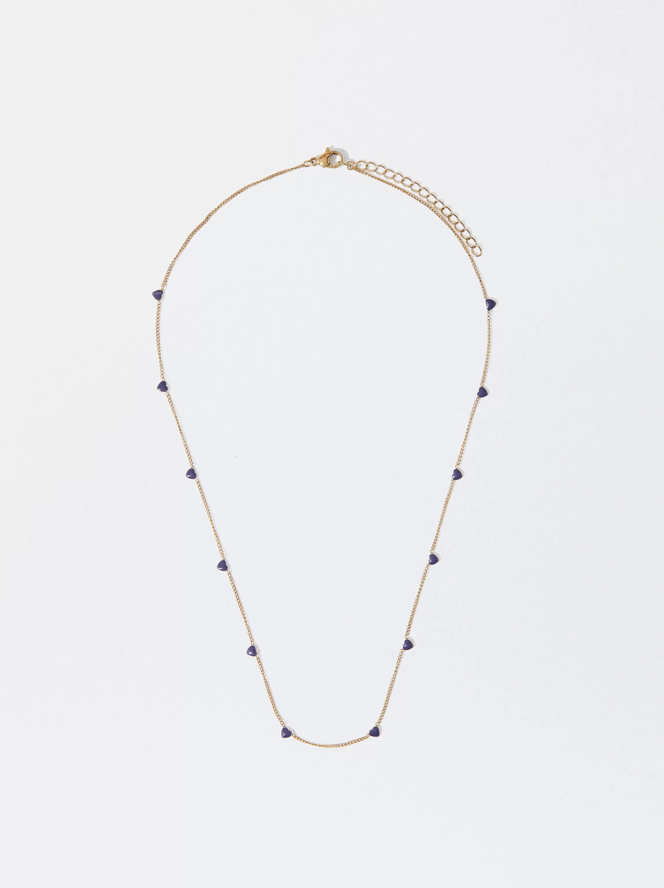 Mujer PARFOIS Collares cortos*Collar De Acero Dorado Azul