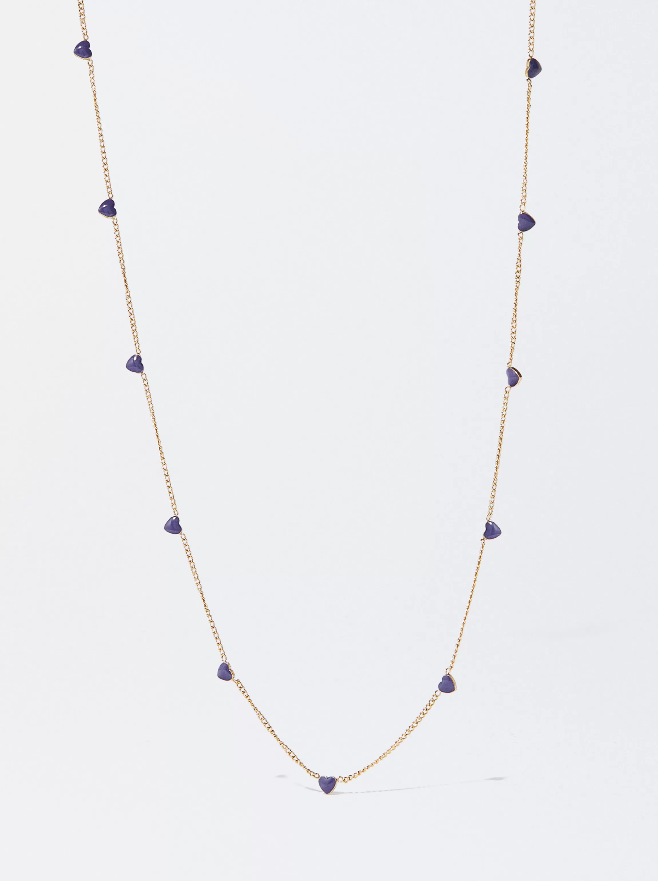 Mujer PARFOIS Collares cortos*Collar De Acero Dorado Azul