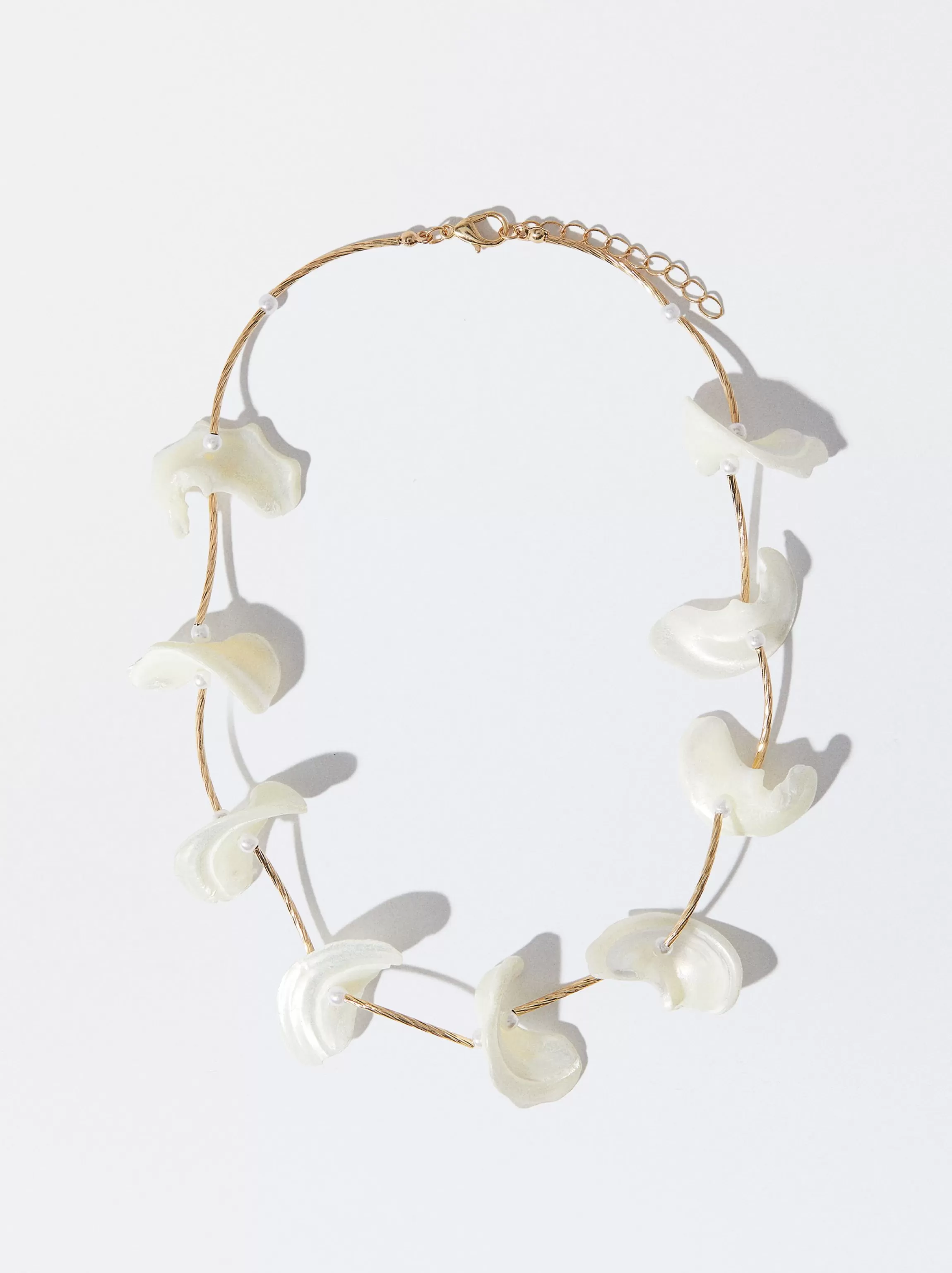 Mujer PARFOIS Collares cortos*Collar De Concha Blanco