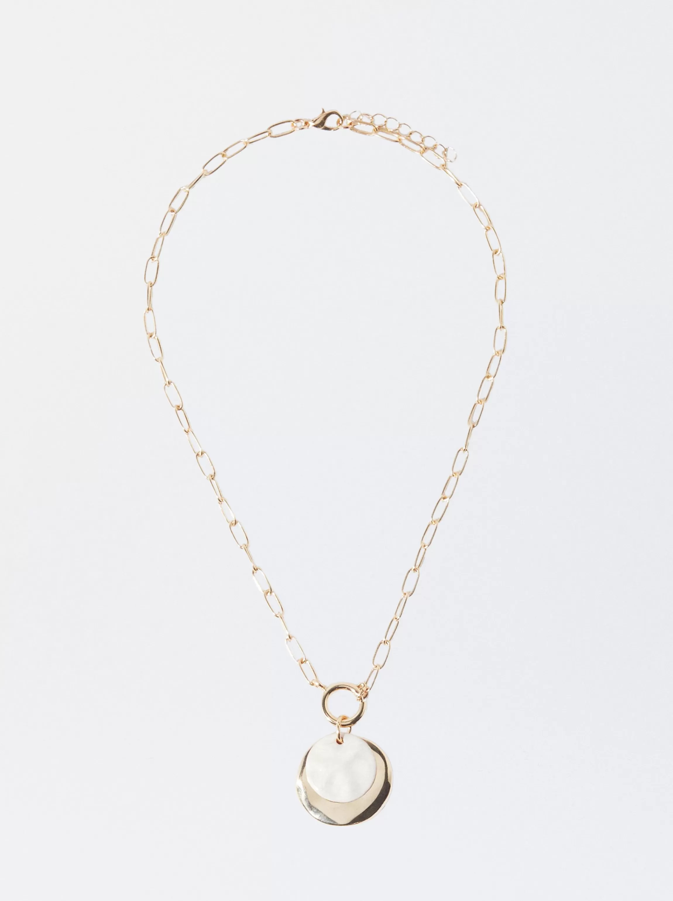 Mujer PARFOIS Collares cortos*Collar Dorado Colgante Beige