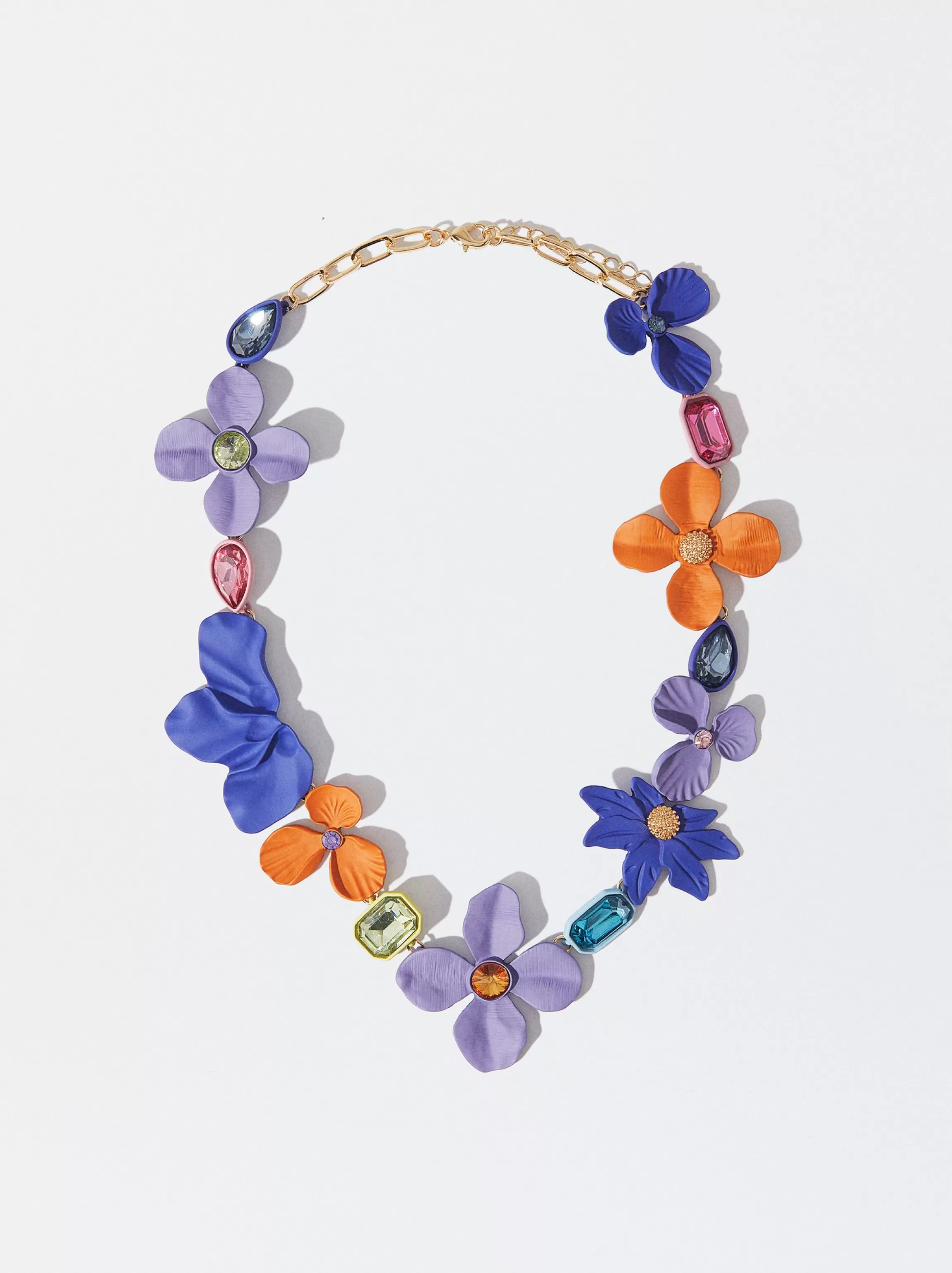 Mujer PARFOIS Trend Collection | Collares cortos*Collar Flores Esmaltadas Con Cristales Multicor