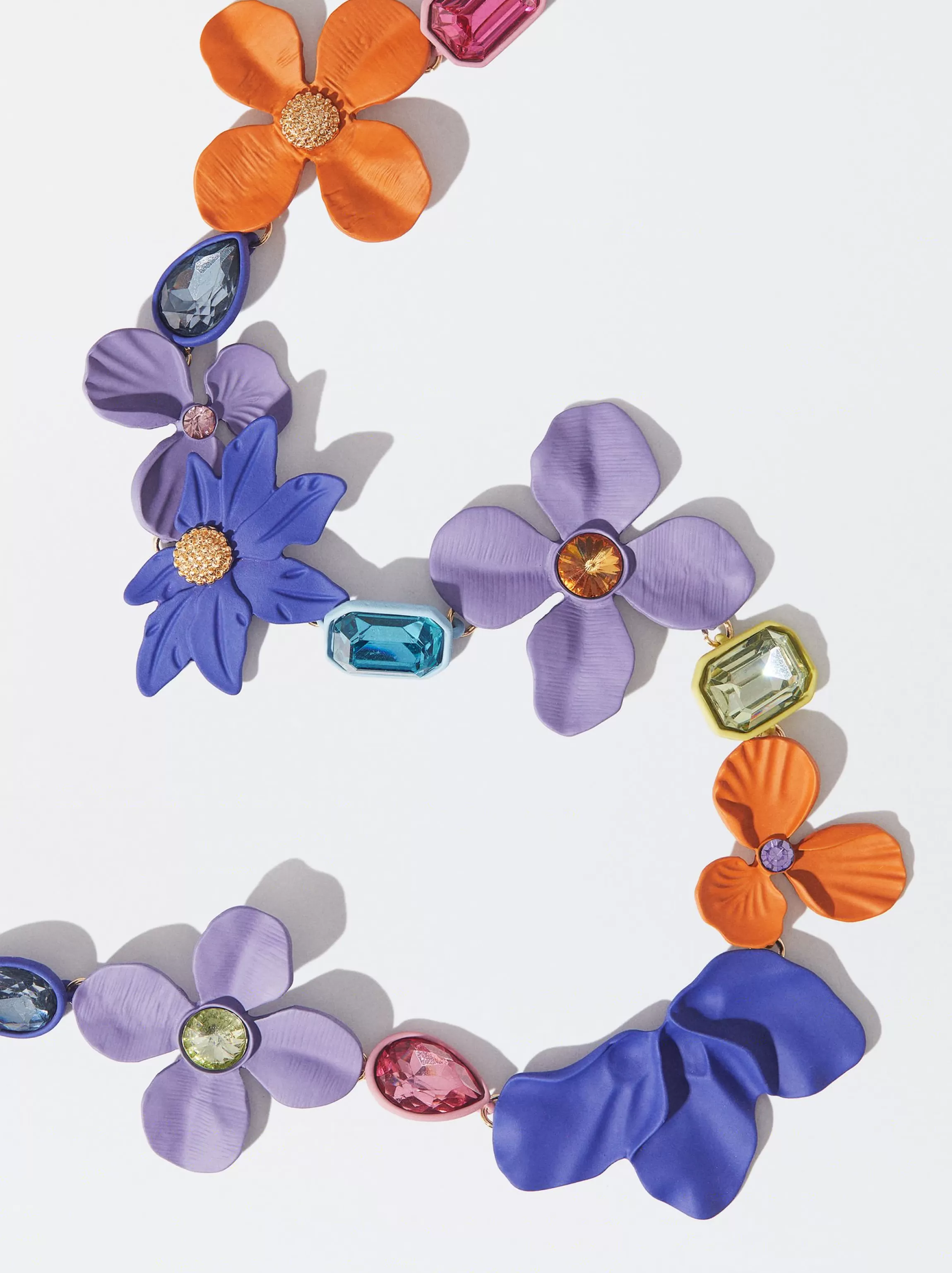 Mujer PARFOIS Trend Collection | Collares cortos*Collar Flores Esmaltadas Con Cristales Multicor