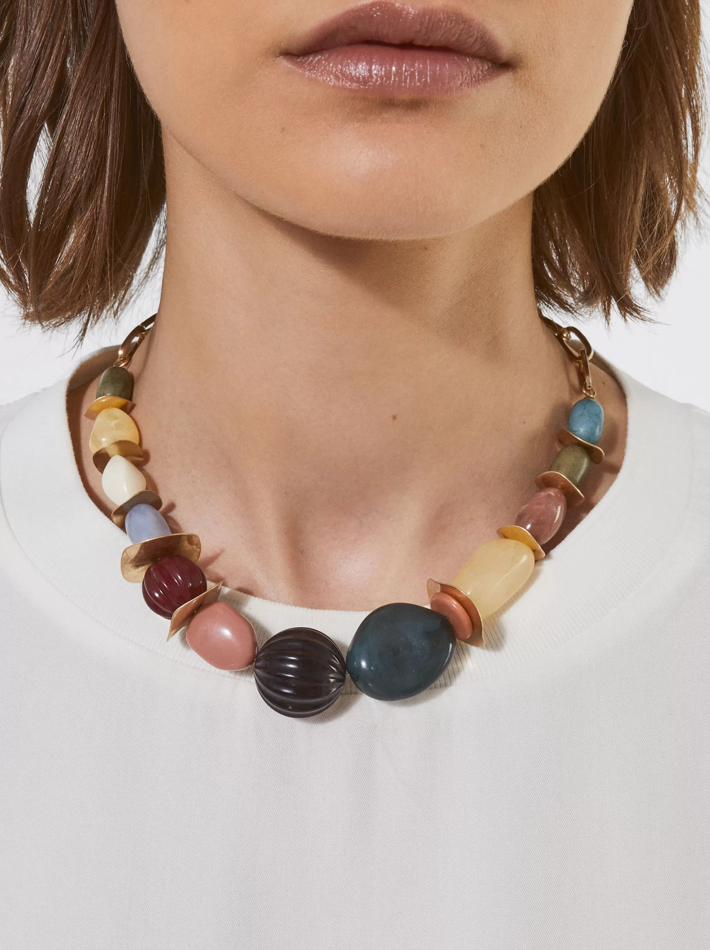 Mujer PARFOIS Collares cortos*Collar Multicolor Con Piedra Multicor