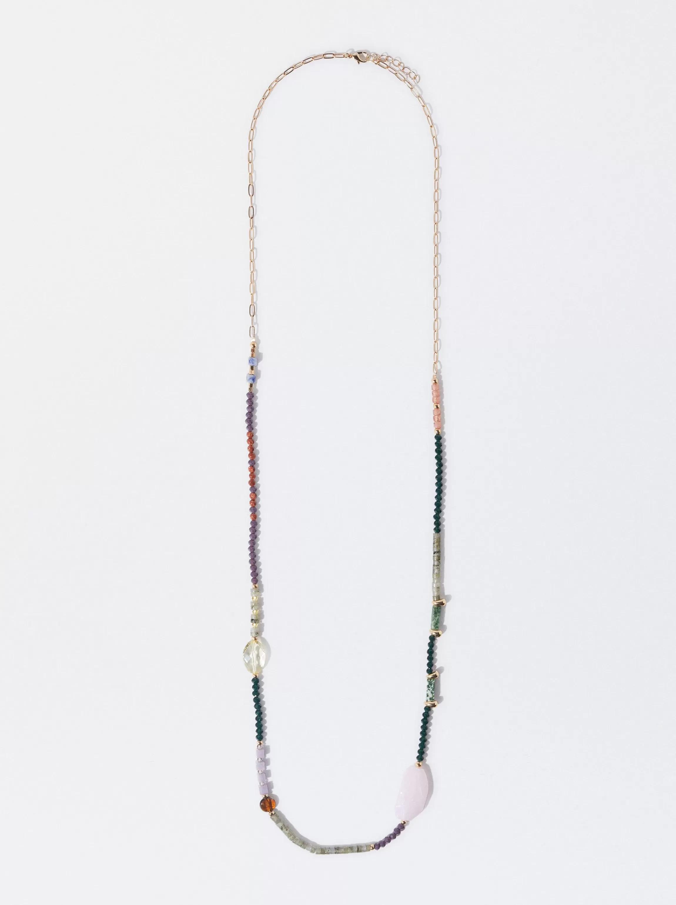 Mujer PARFOIS Collares largos*Collar Multicolor Con Piedras Multicor