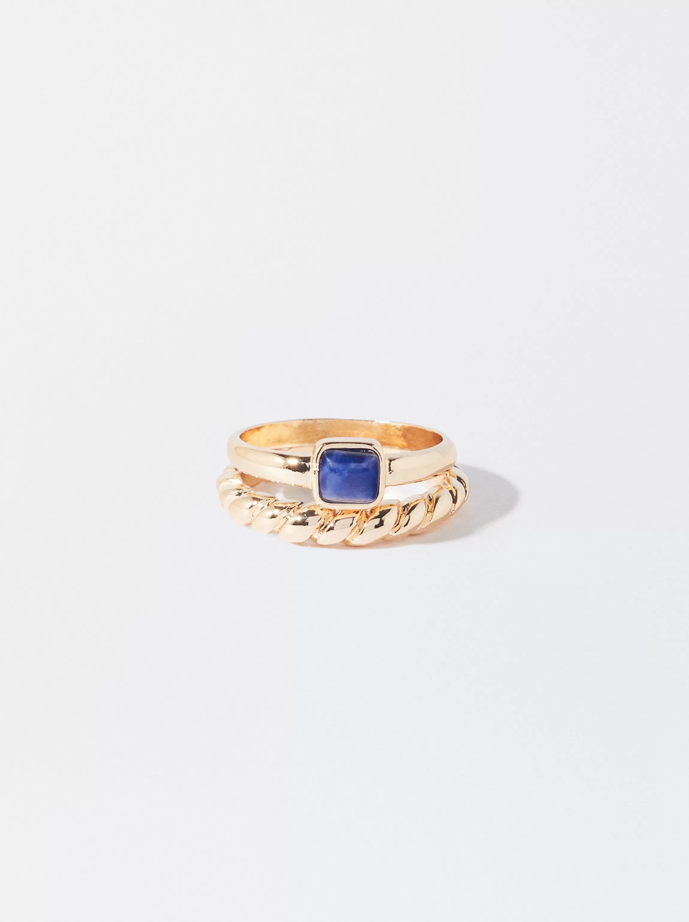 Mujer PARFOIS Conjunto de Anillos | Anillos*Conjunto De Anillos Con Piedra Azul