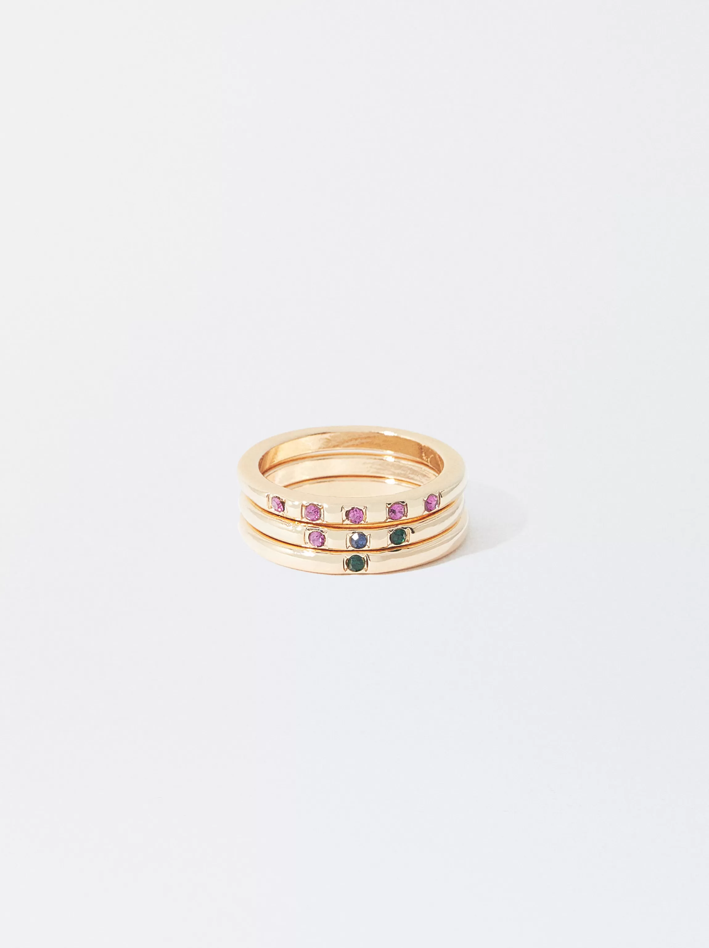 Mujer PARFOIS Conjunto de Anillos | Anillos*Conjunto De Anillos Dorados Multicor