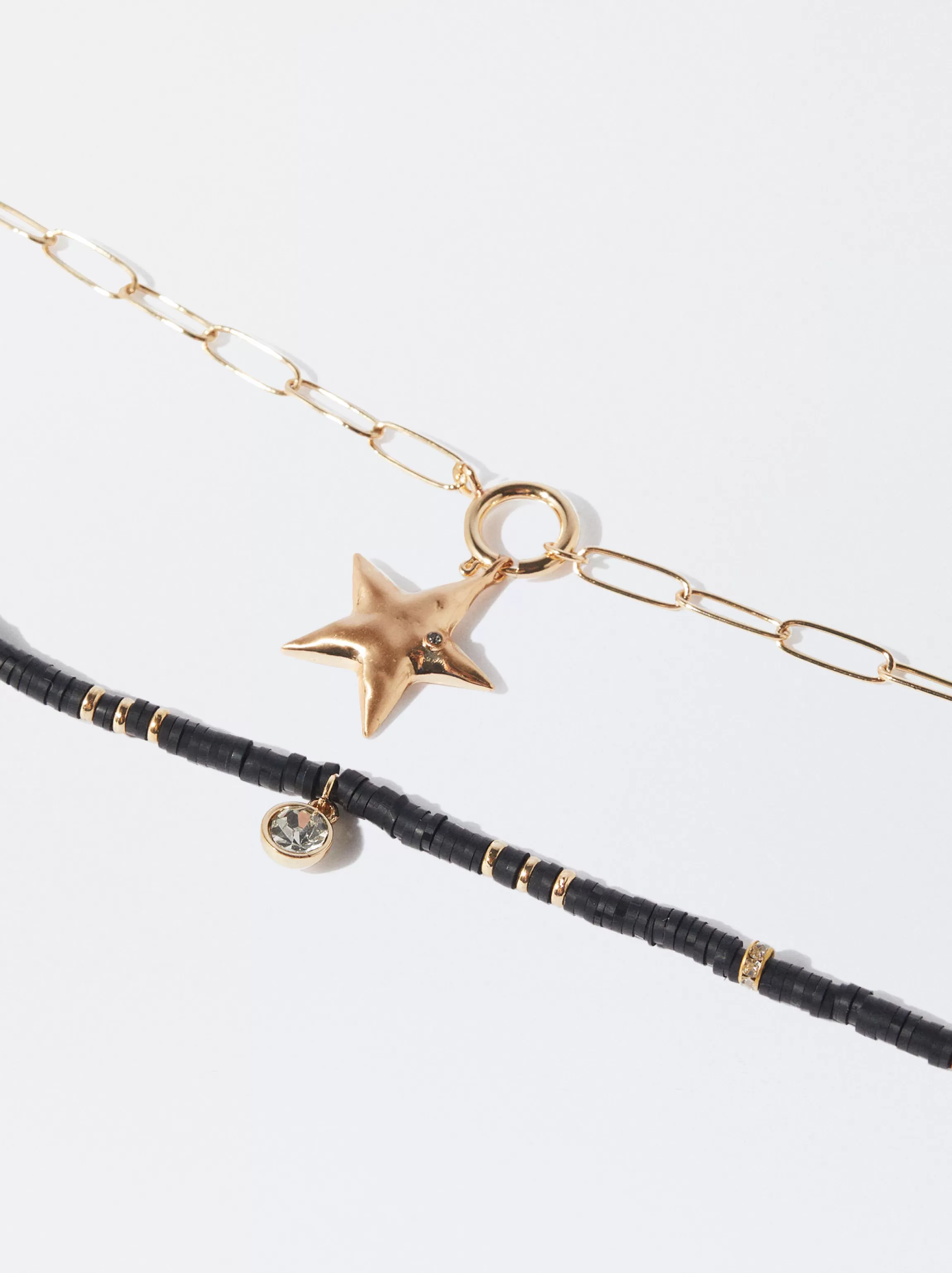 Mujer PARFOIS Conjunto de Collares | Conjuntos*Conjunto De Collares Con Estrellas Y Cristal Negro