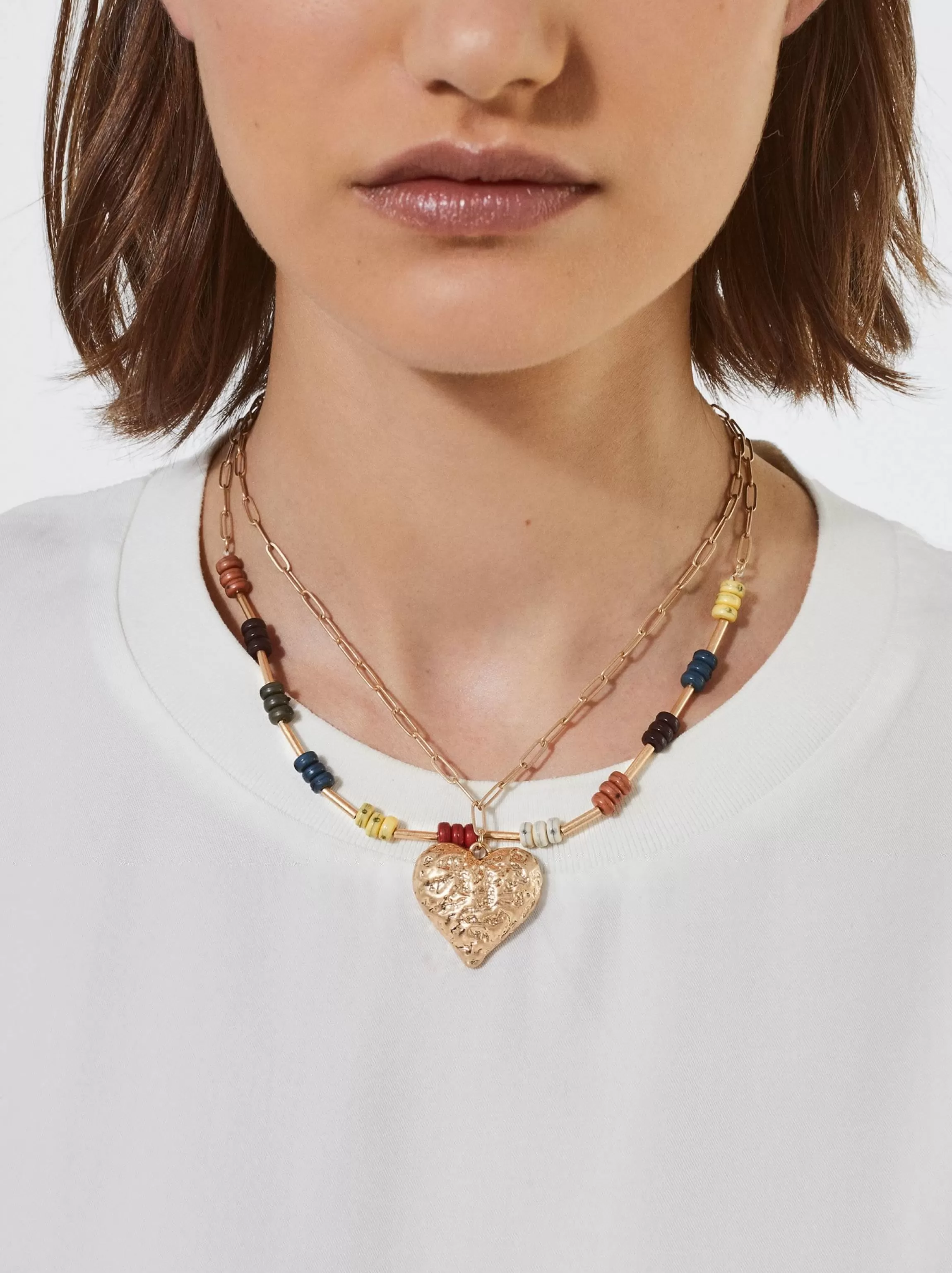 Mujer PARFOIS Conjunto de Collares | Conjuntos*Conjunto De Collares Con Medallón Corazón Multicor