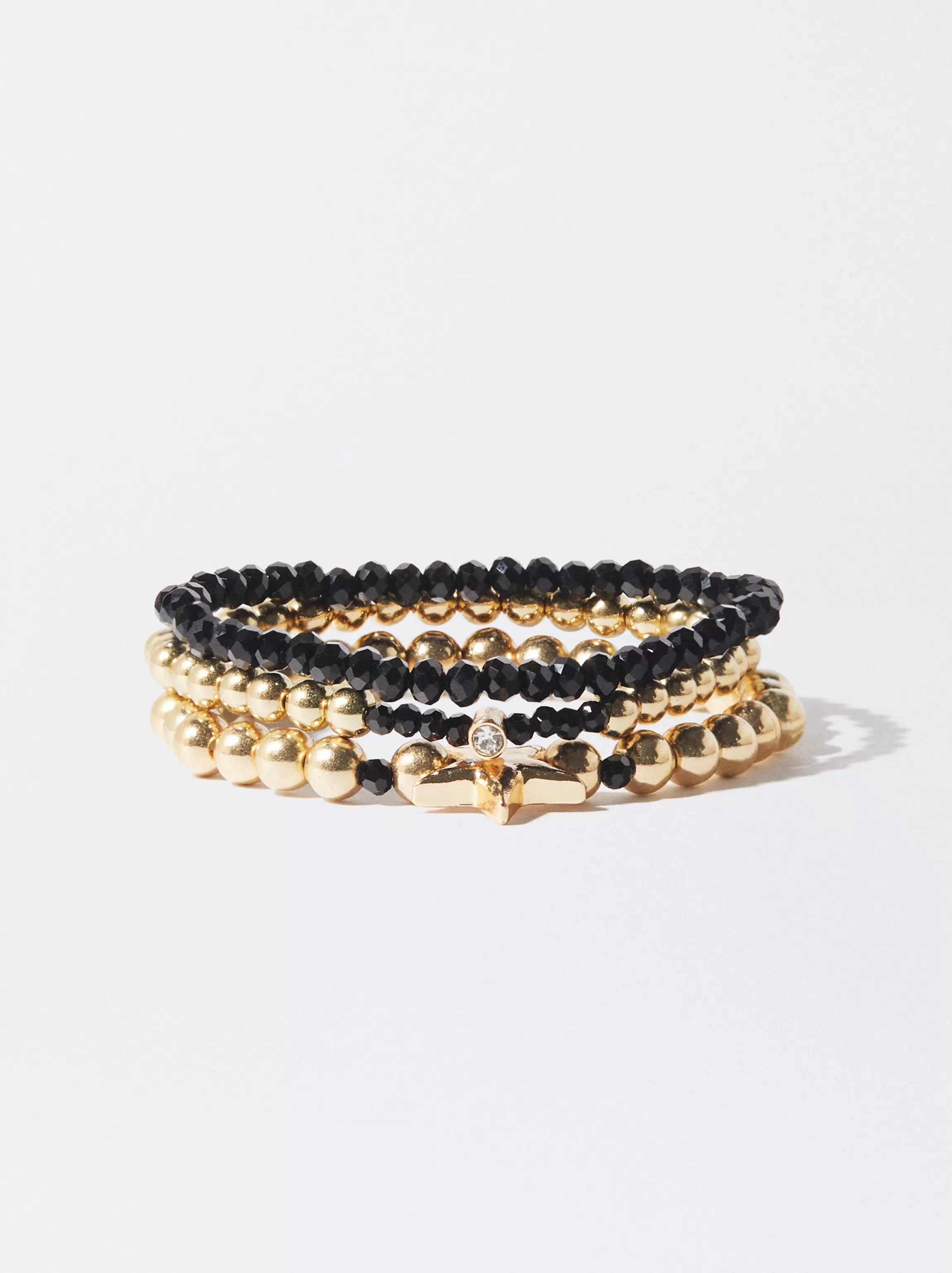 Mujer PARFOIS Pulseras*Conjunto De Pulseras Elásticas Negro