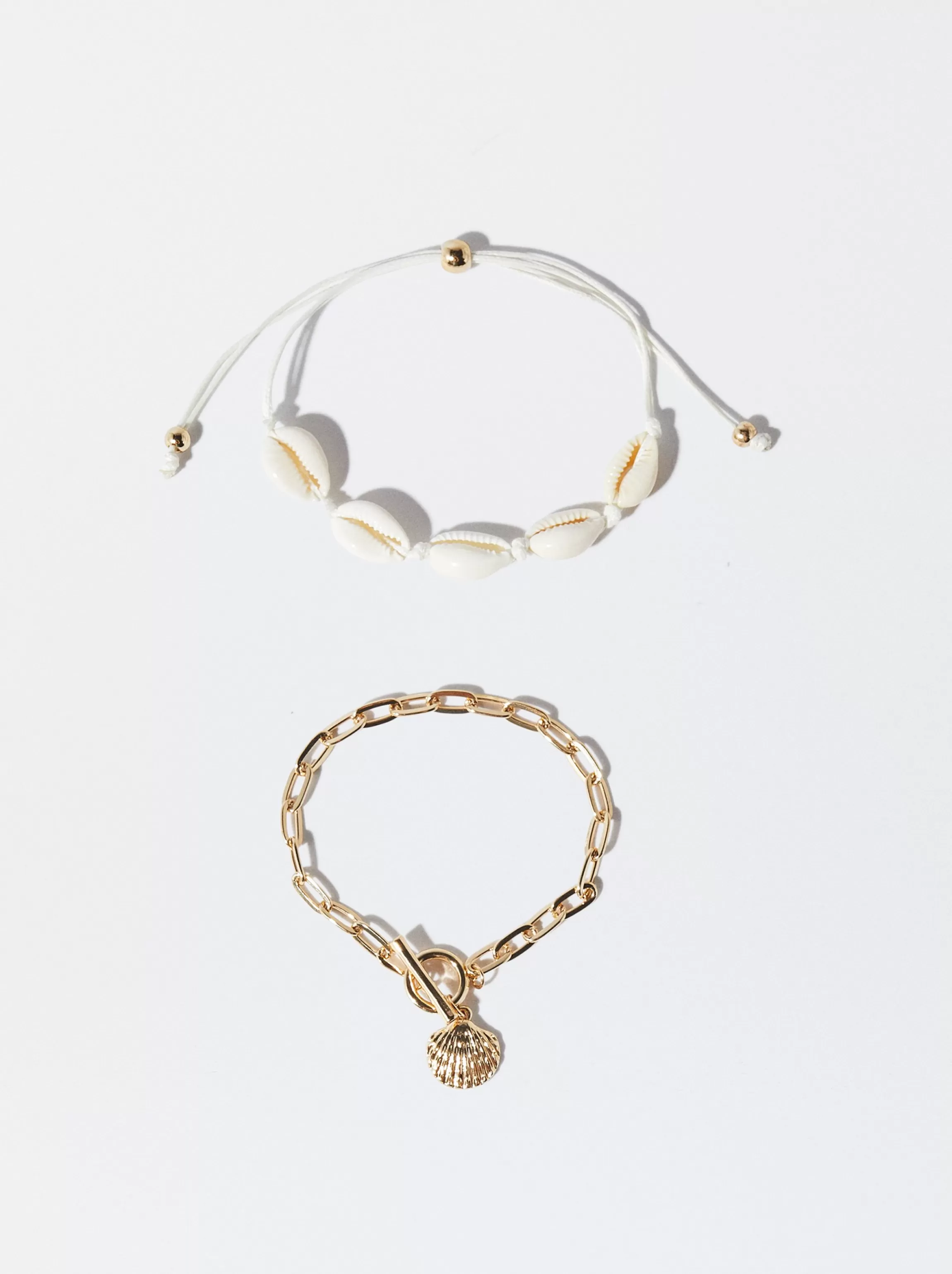 Mujer PARFOIS Pulseras | Conjunto de Pulseras*Conjunto Pulseras Conchas Dorado