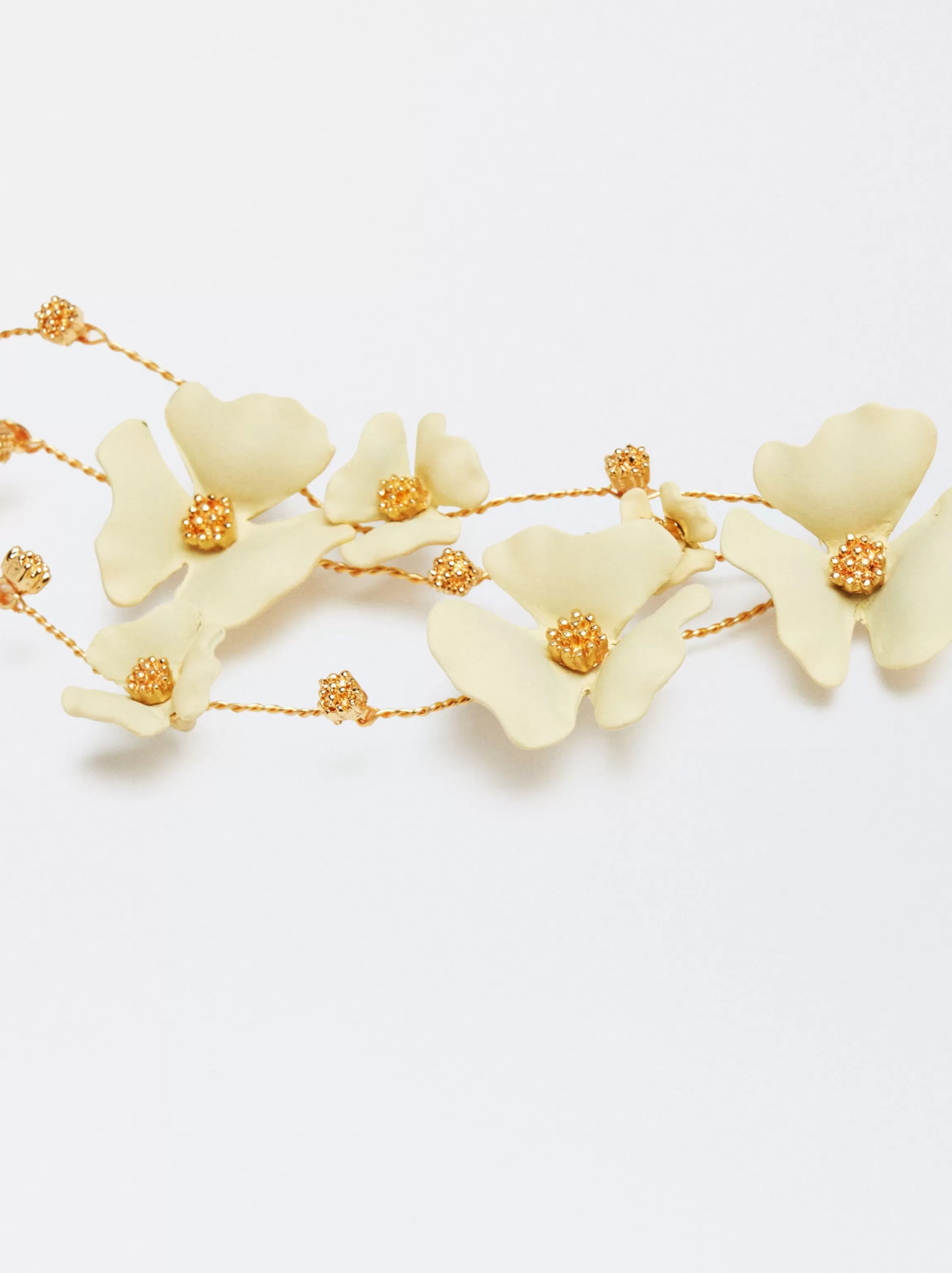 Mujer PARFOIS Diademas*Diadema Con Flores Crudo