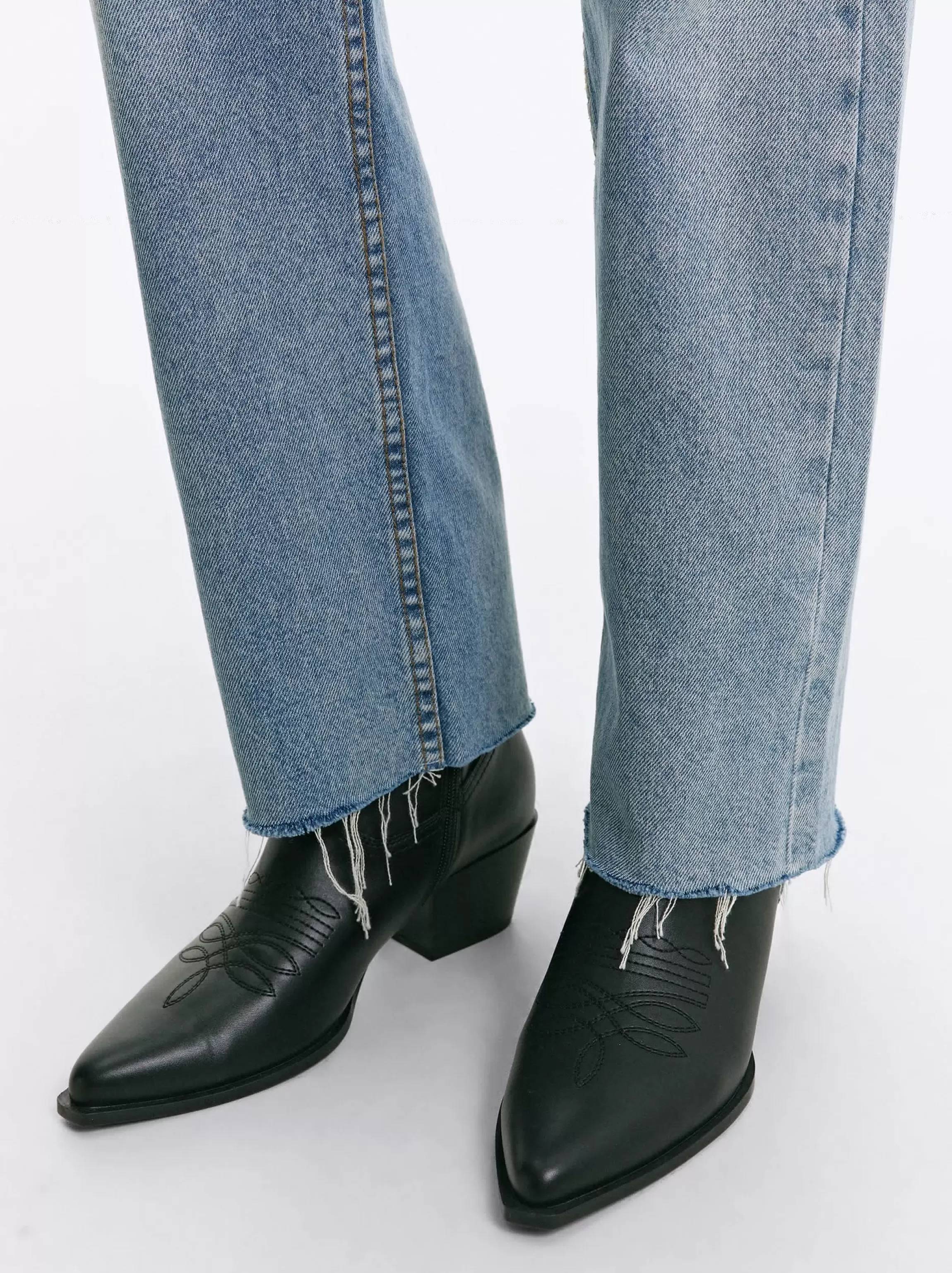 Mujer PARFOIS Botas y Botines*Exclusivo Online - Botín Cowboy De Piel Negro