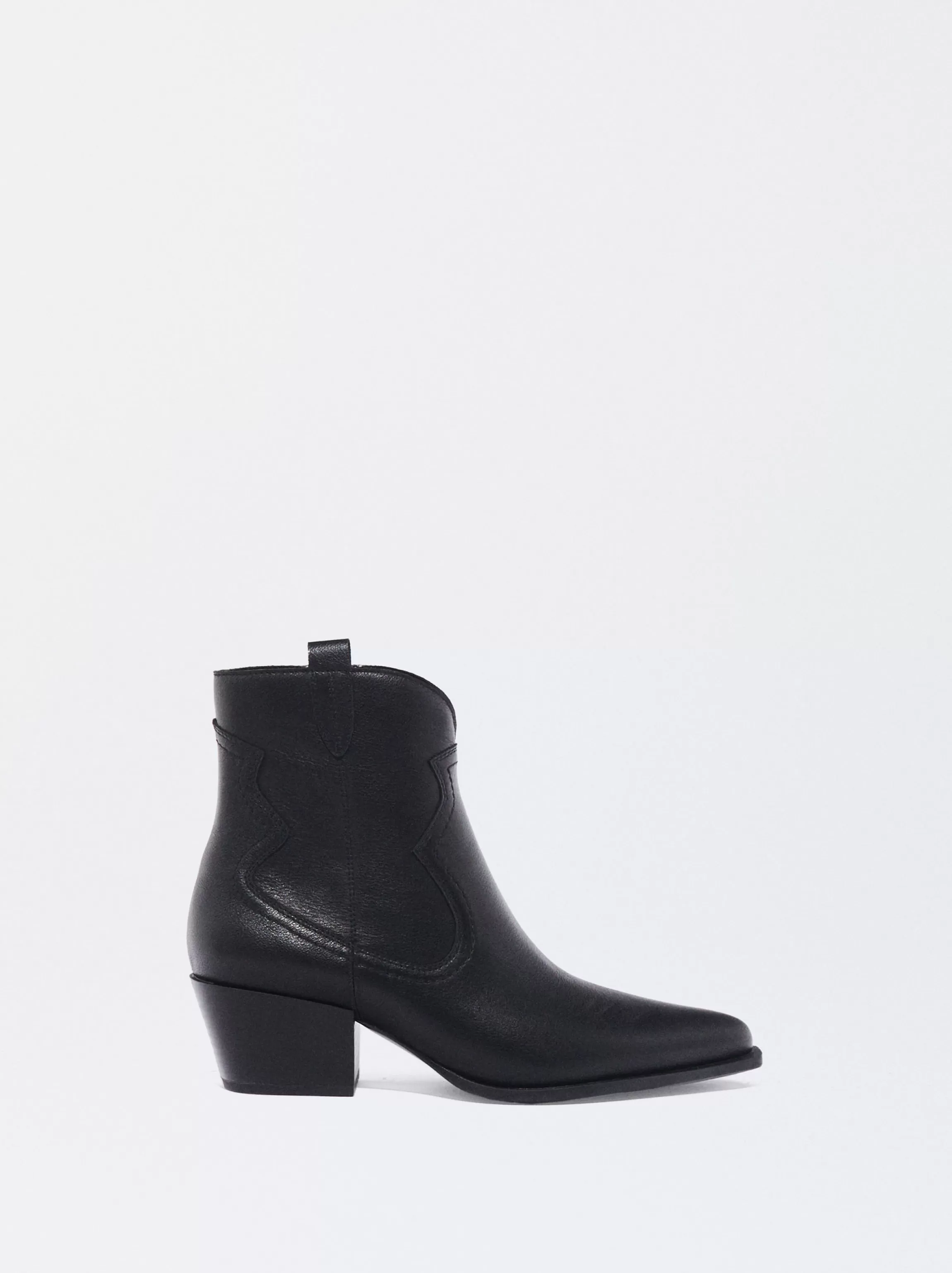 Mujer PARFOIS Botas y Botines*Exclusivo Online - Botín Cowboy De Piel Negro