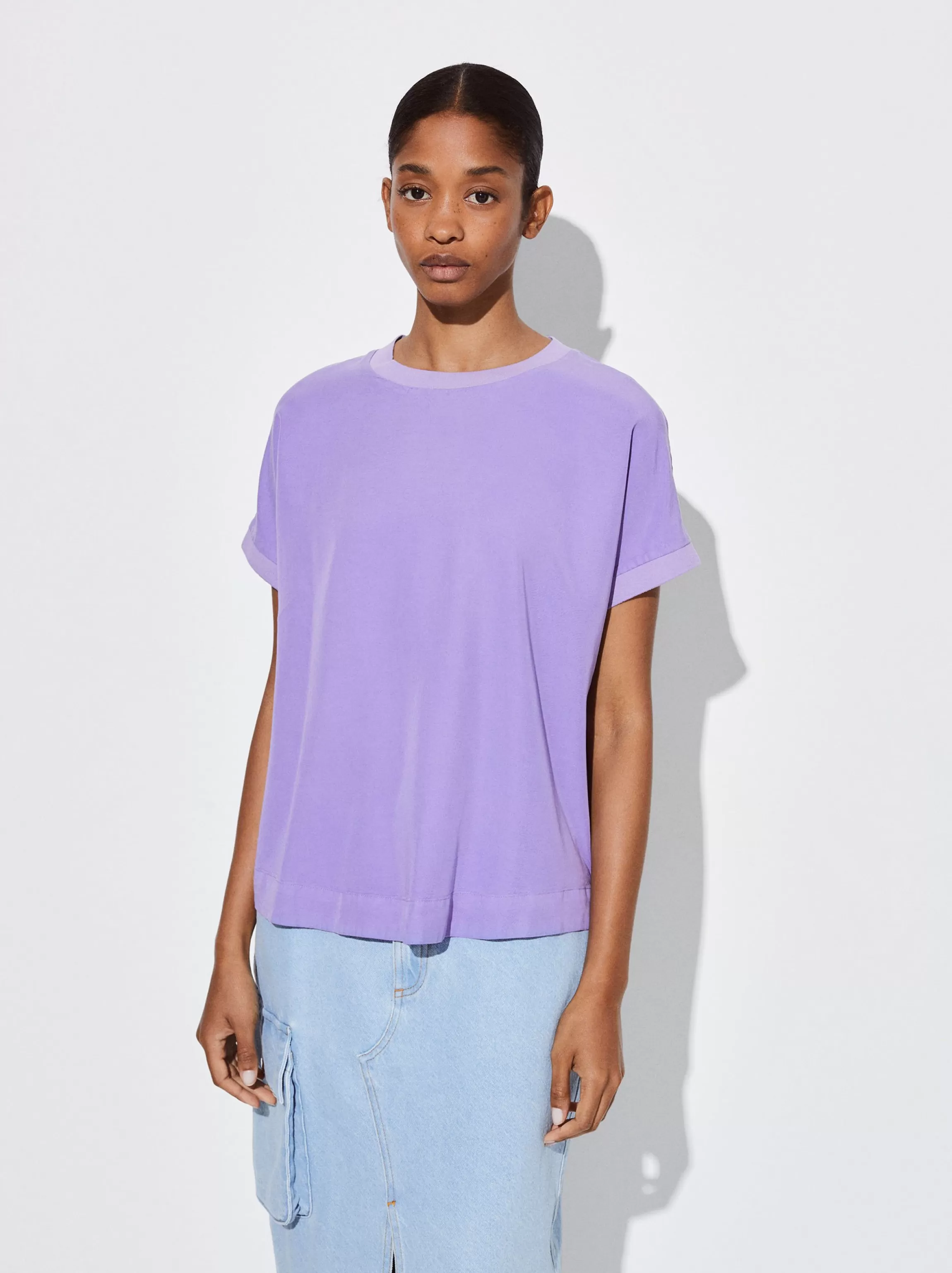 Mujer PARFOIS Tops y Camisetas*Exclusivo Online - Camiseta Lyocell Violeta