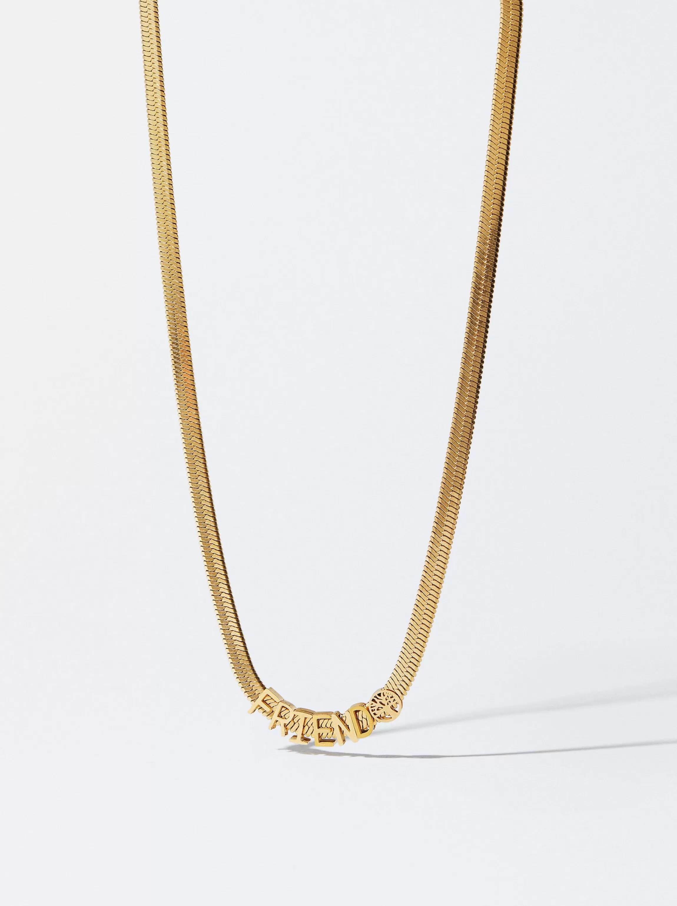 Mujer PARFOIS Collares cortos*Exclusivo Online - Collar Personalizable De Acero Dorado