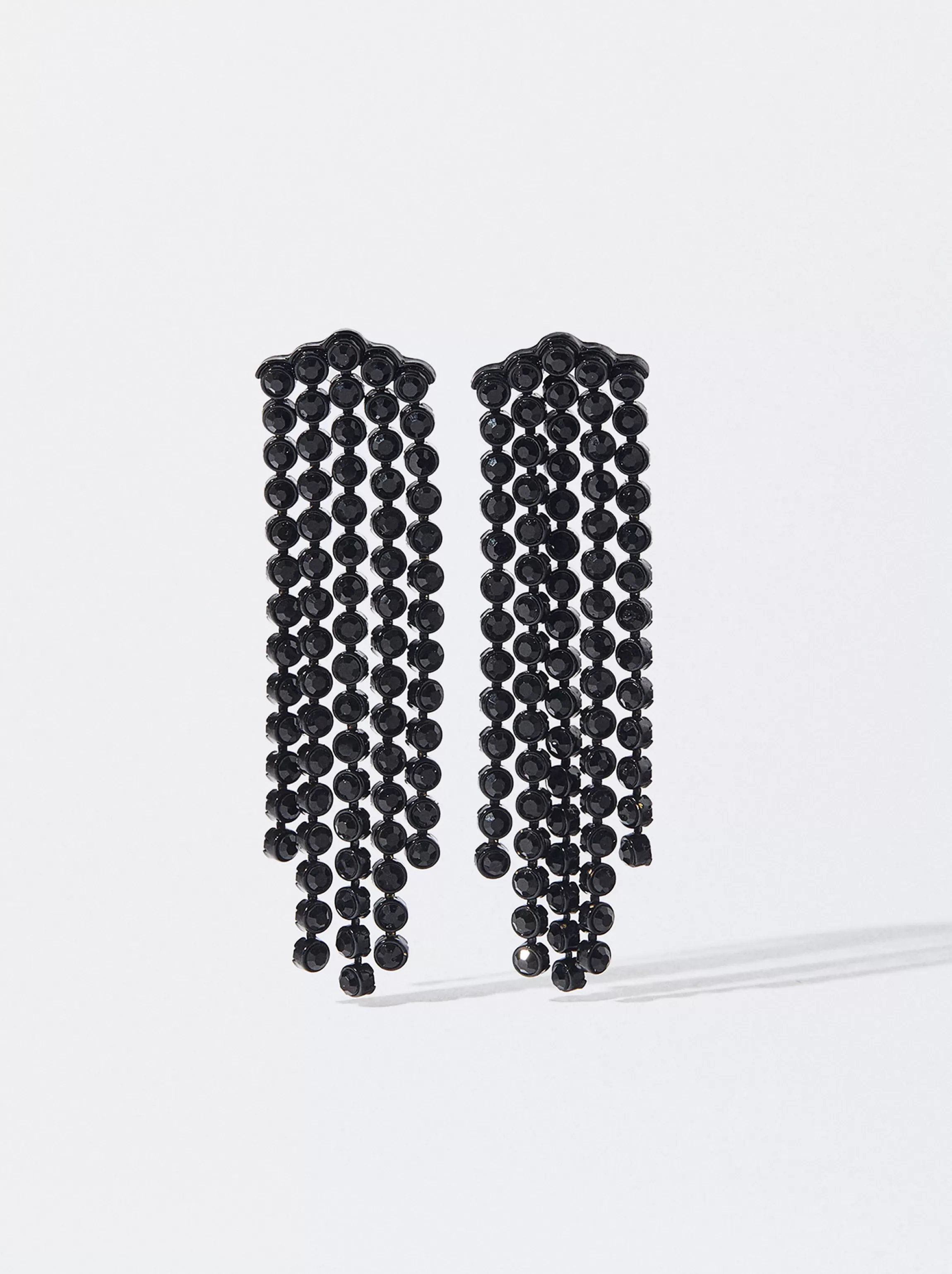 Mujer PARFOIS Pendientes largos*Exclusivo Online - Pendientes Largos Con Cristales Negro