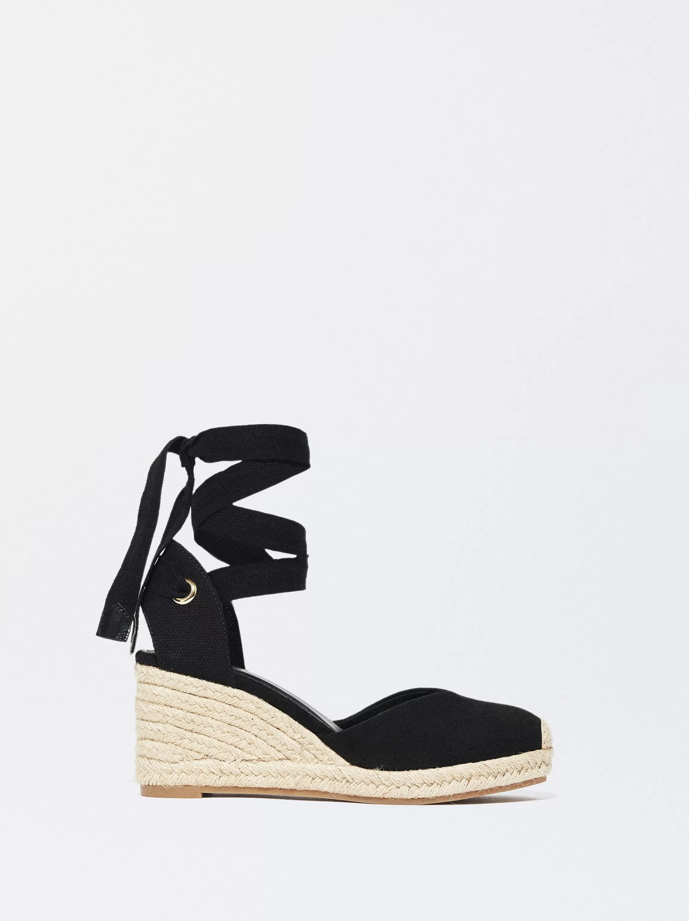 Mujer PARFOIS Sandalias | Zapatos de Tacón*Exclusivo Online - Sandalia Cuña Yute Negro