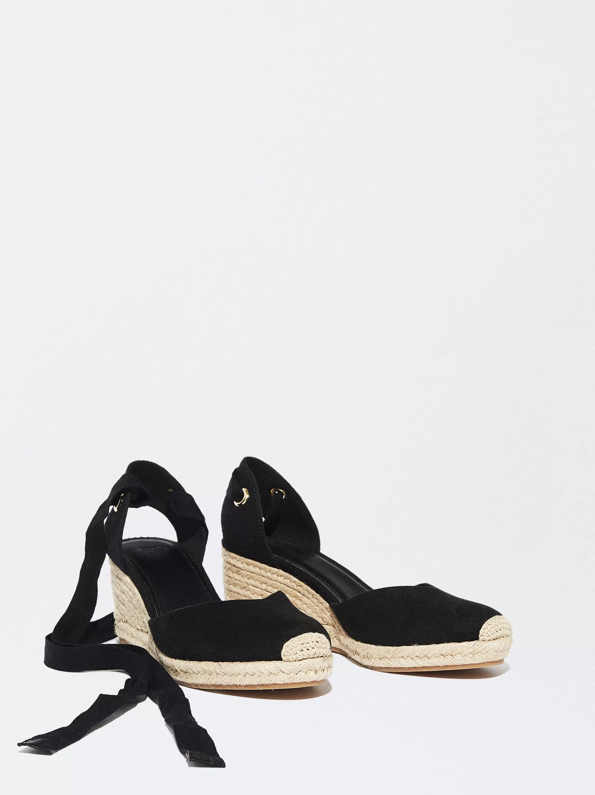 Mujer PARFOIS Sandalias | Zapatos de Tacón*Exclusivo Online - Sandalia Cuña Yute Negro