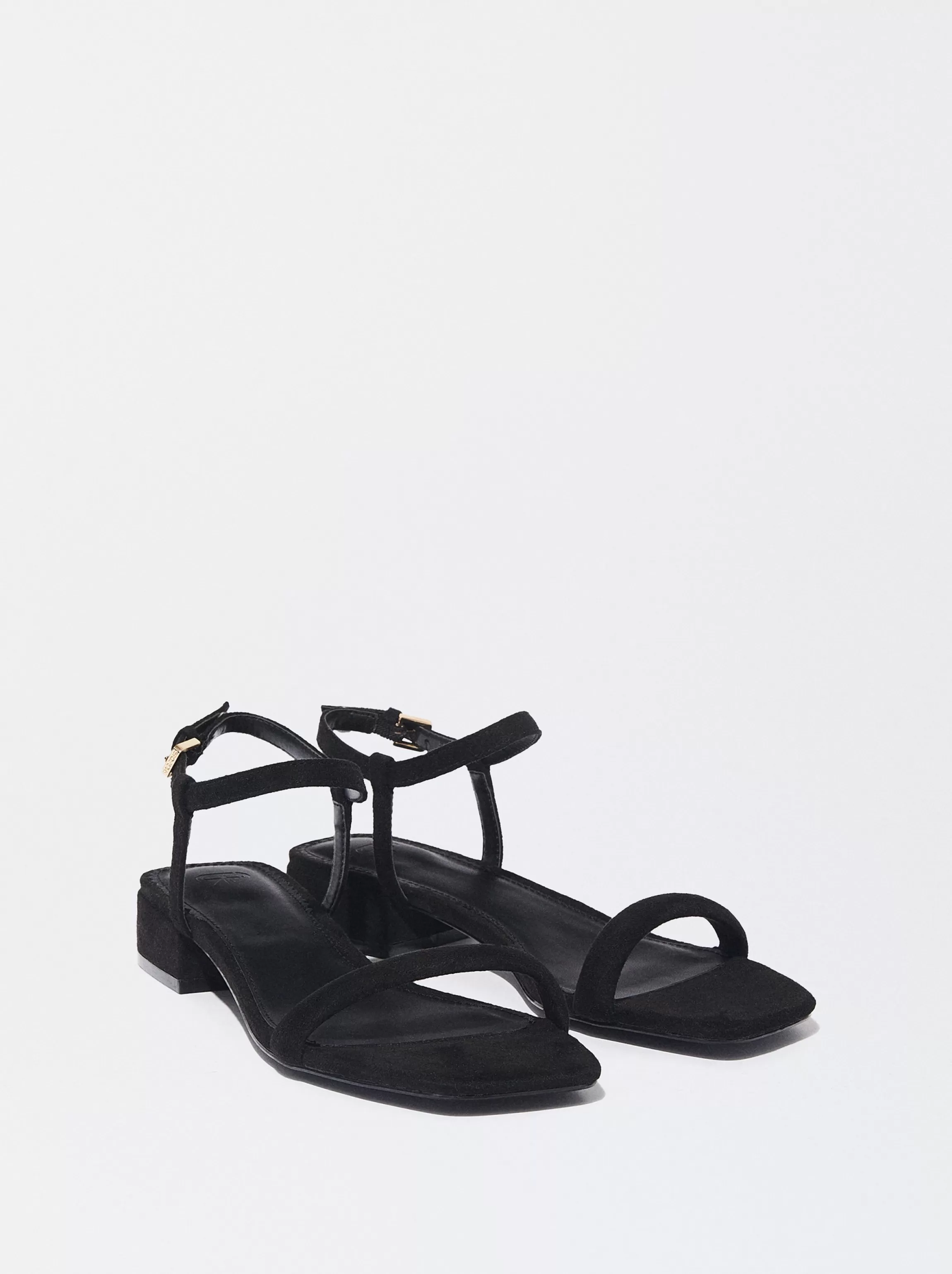 Mujer PARFOIS Sandalias | Zapatos de Tacón*Exclusivo Online - Sandalia Plana Tiras Pulsera Negro