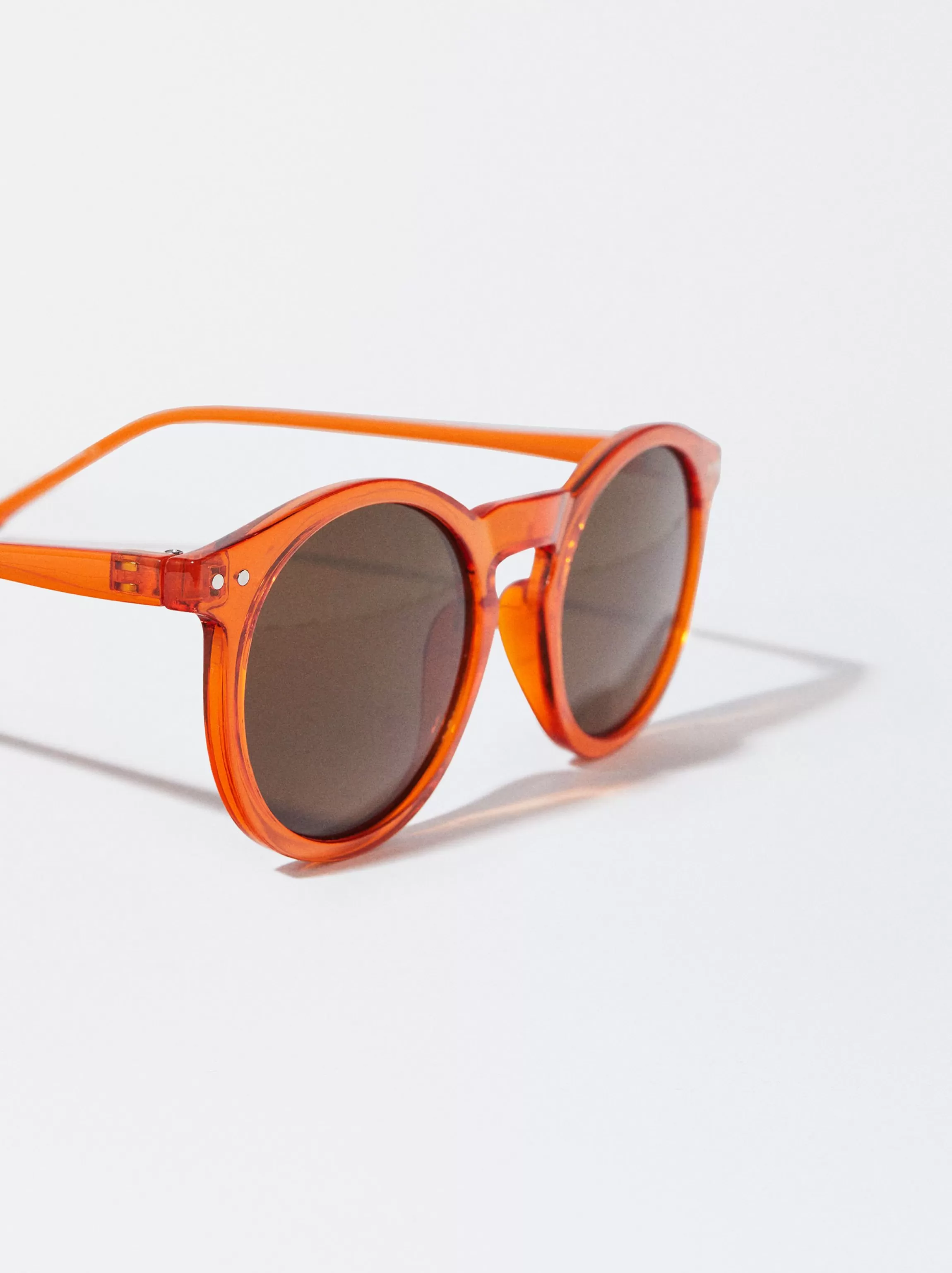 Mujer PARFOIS Gafas de sol de pasta | Gafas de sol redondas*Gafas De Sol Cuadradas Naranja