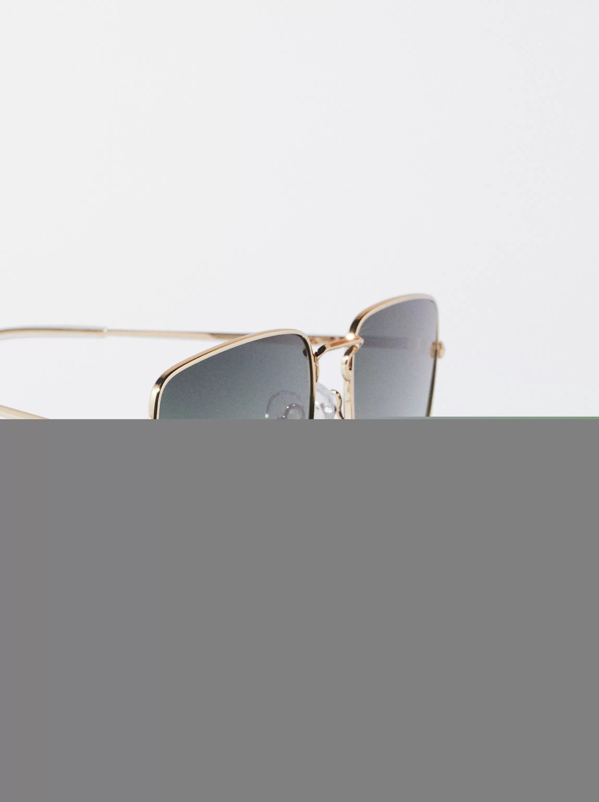 Mujer PARFOIS Gafas de sol metálicas | Gafas de sol cuadradas*Gafas De Sol Metálicas Cuadradas Dorado