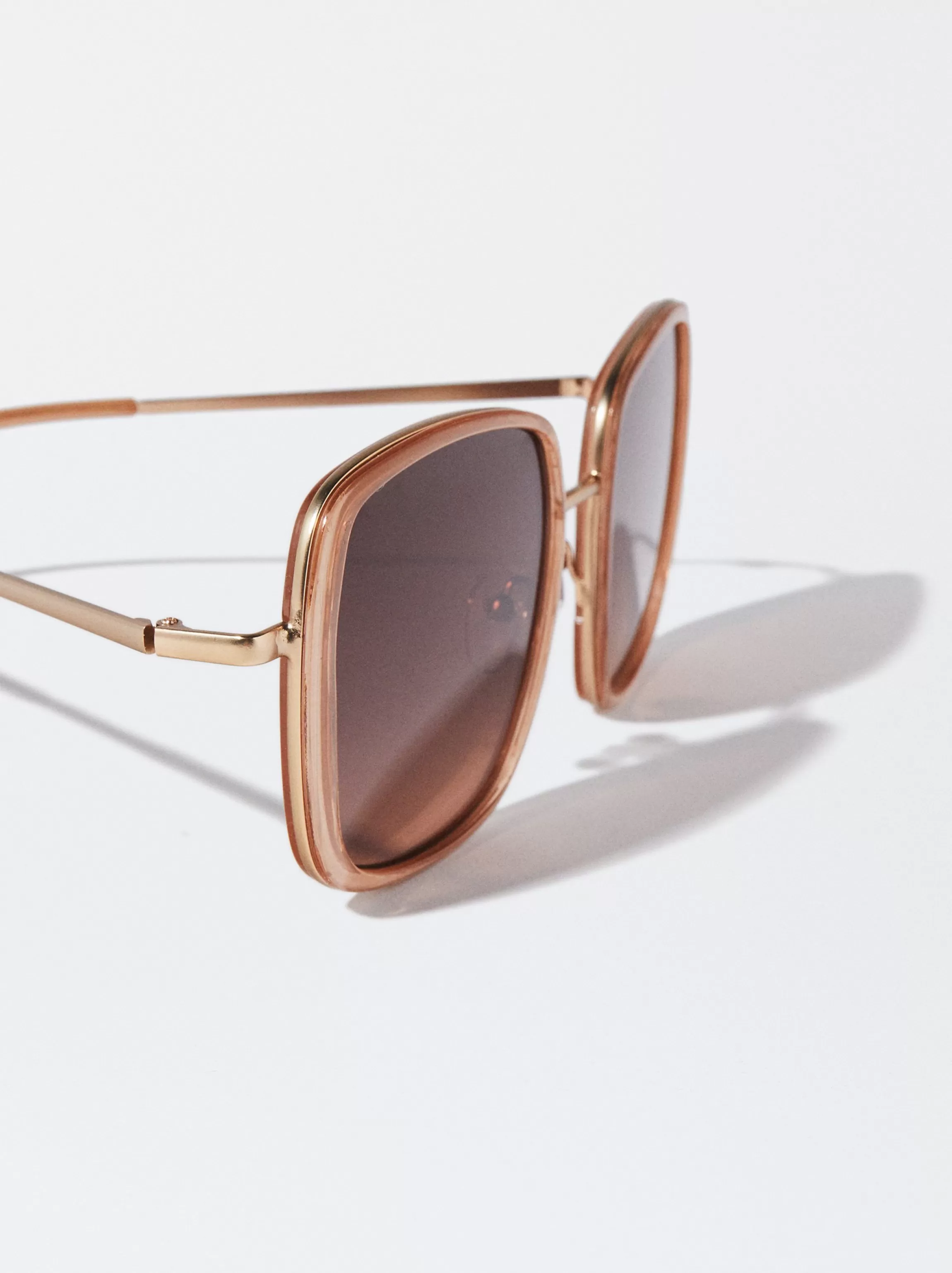 Mujer PARFOIS Gafas de sol metálicas | Gafas de sol cuadradas*Gafas De Sol Metálicas Cuadradas Rosa