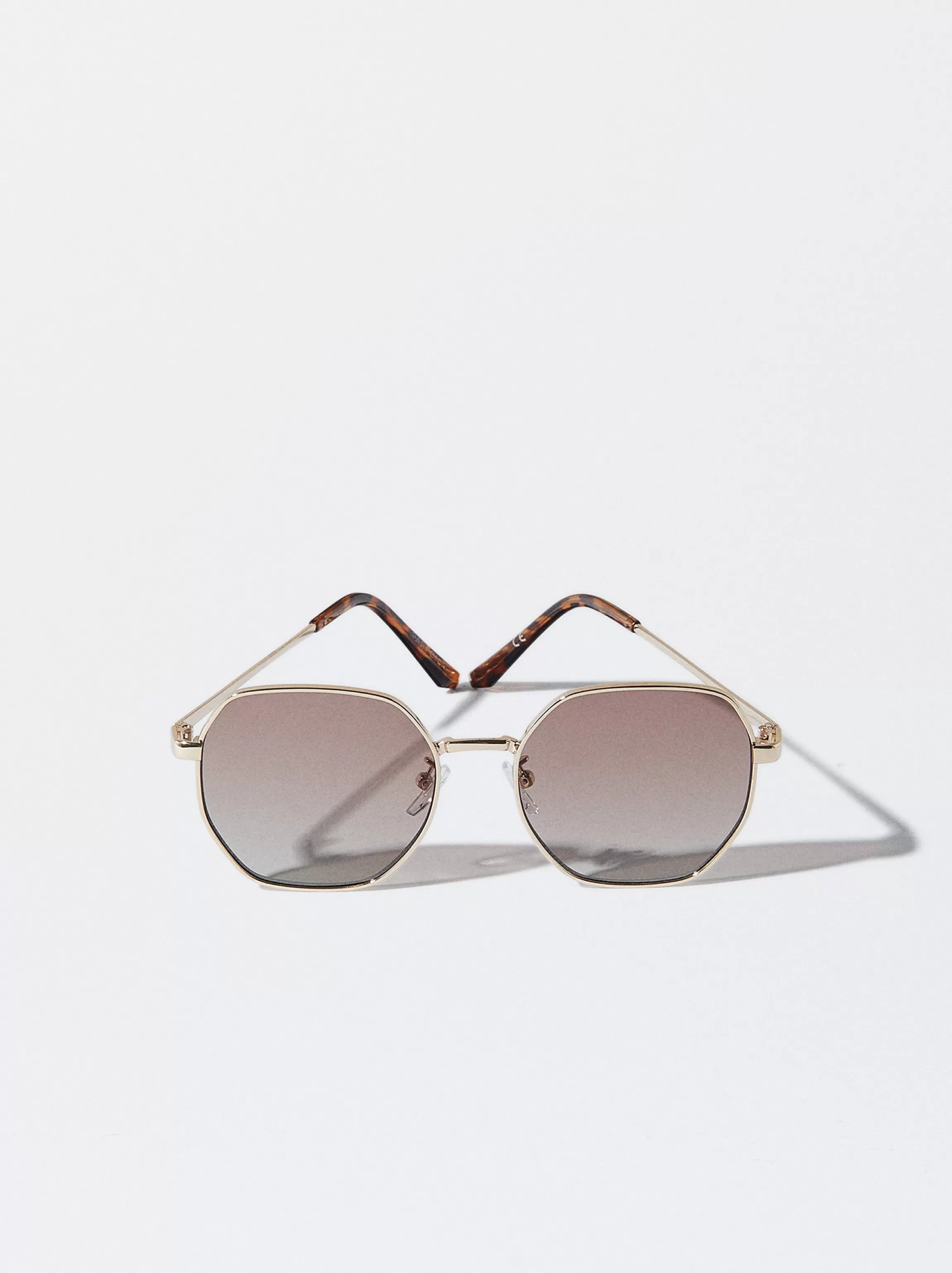 Mujer PARFOIS Gafas de sol metálicas | Gafas de sol hexagonales*Gafas De Sol Metálicas Hexagonales Oro Rosa