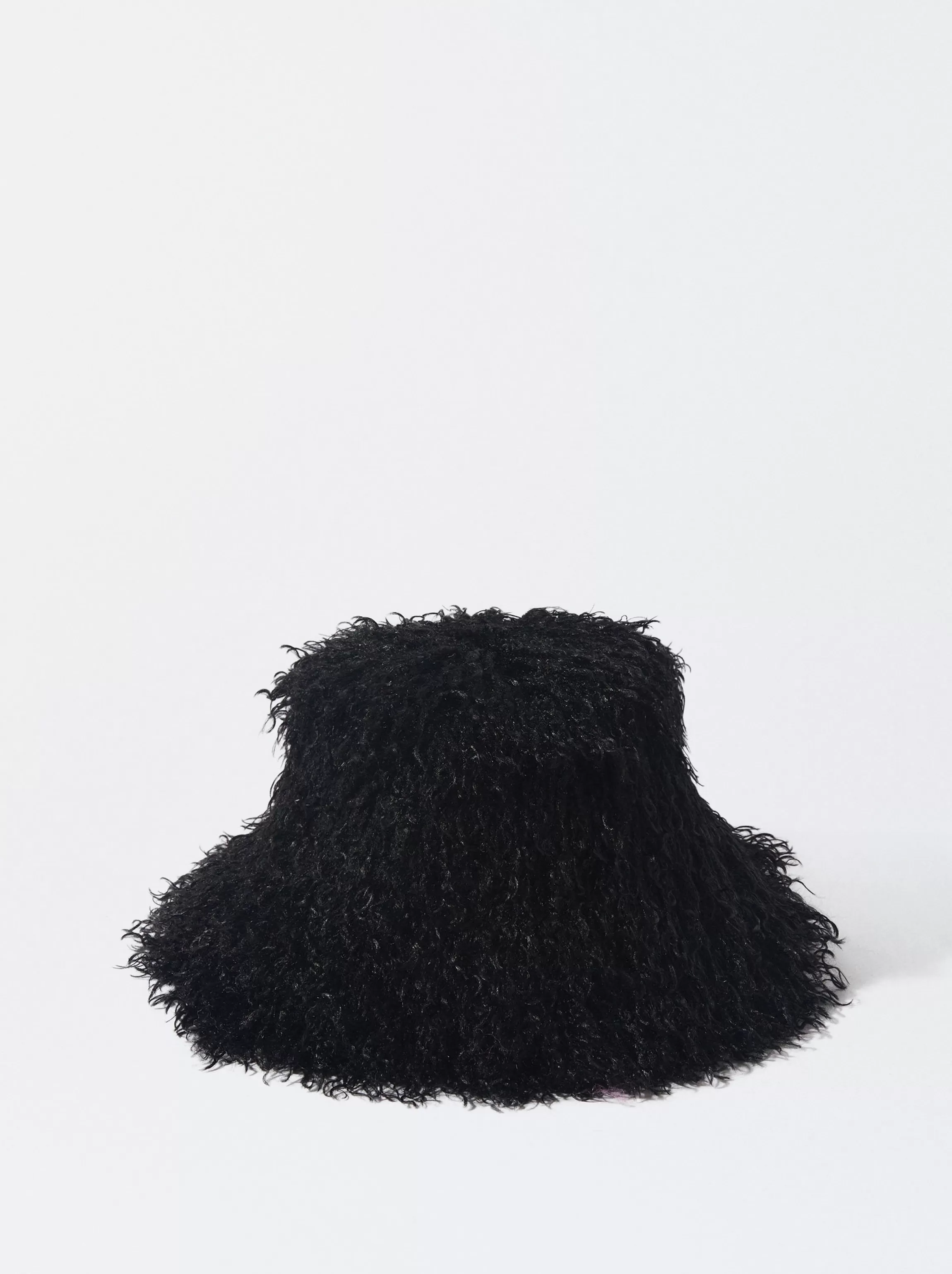 Mujer PARFOIS Gorros Bucket | Sombreros de invierno*Gorro Bucket Con Pelo Negro