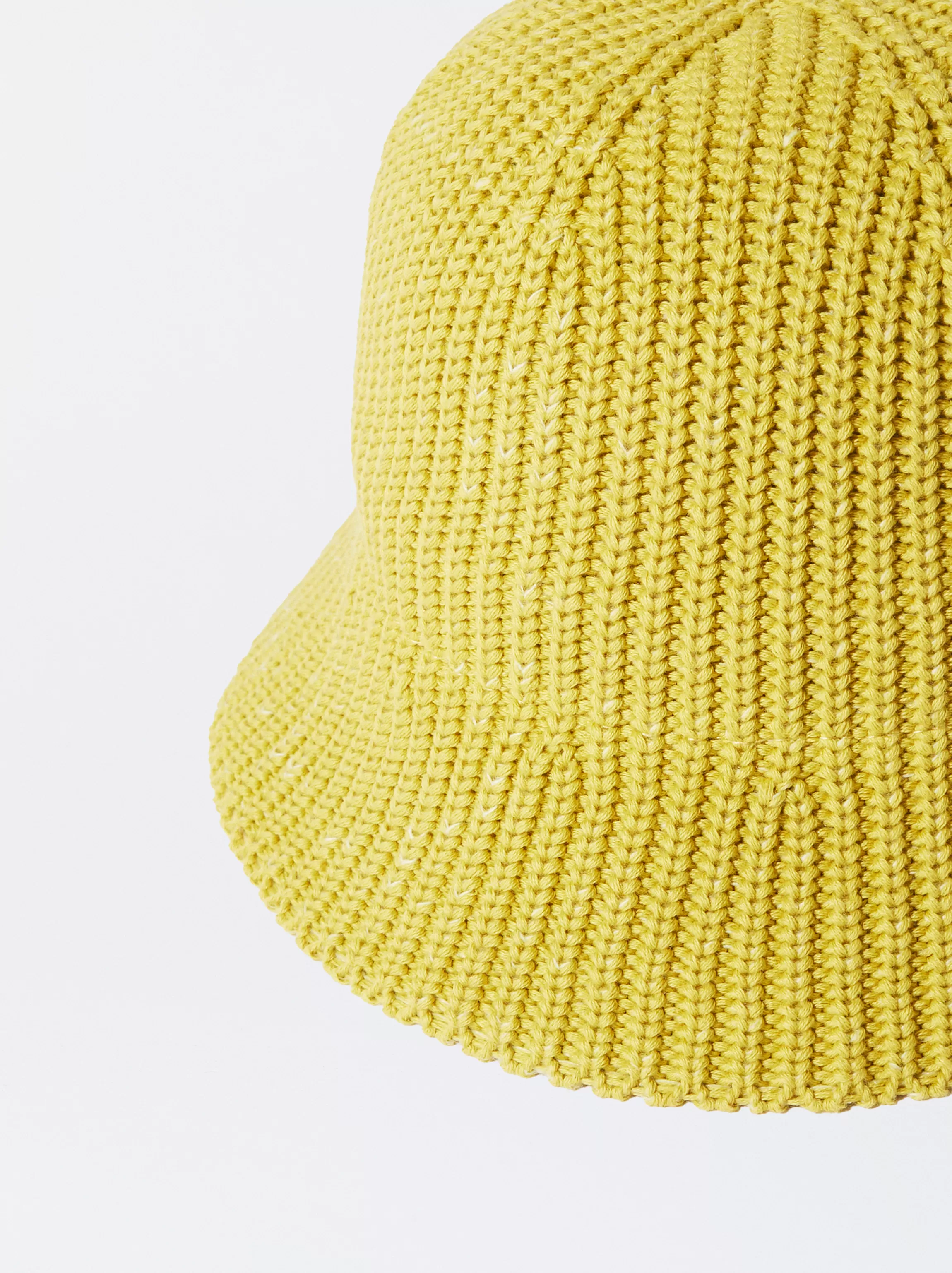 Mujer PARFOIS Gorros Bucket | Sombreros de invierno*Gorro Bucket De Punto Amarillo