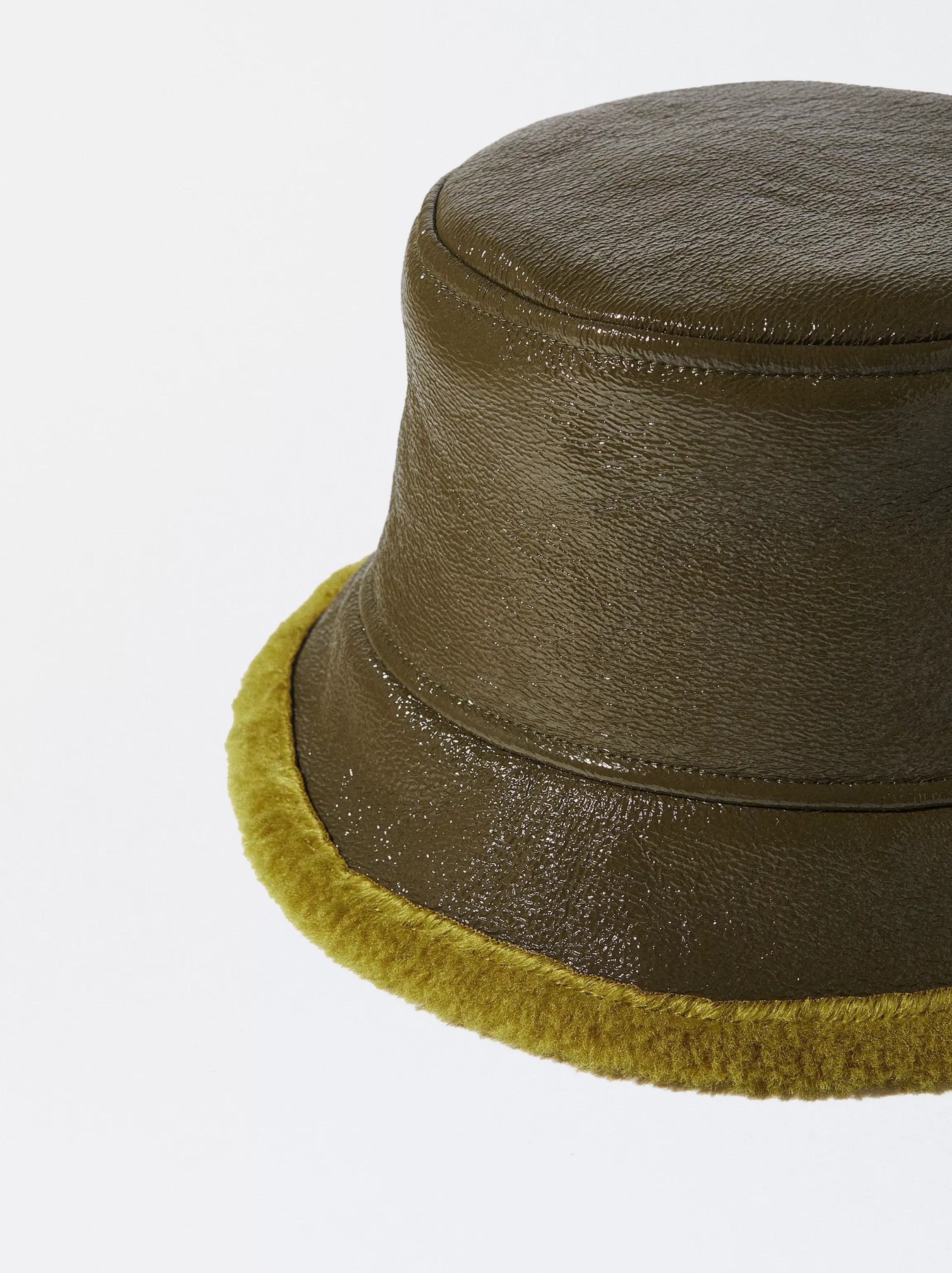 Mujer PARFOIS Gorros Bucket | Sombreros de invierno*Gorro Bucket Impermeable Charol Verde